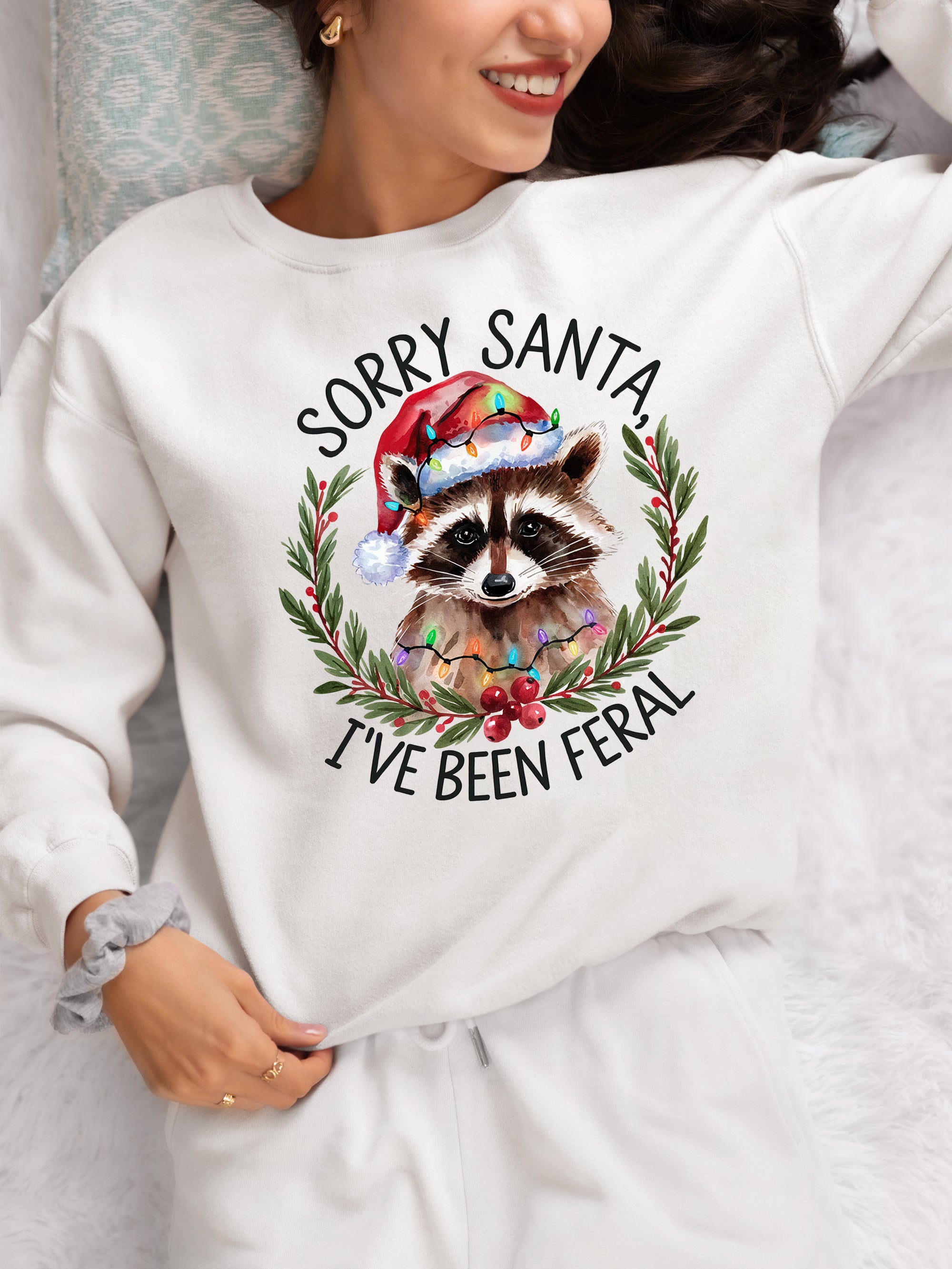 Sorry Santa, I’ve Been Fereal — Christmas Themed Quote for Festive DIY Creations, Holiday Cheer Gift Idea Sweatshirt