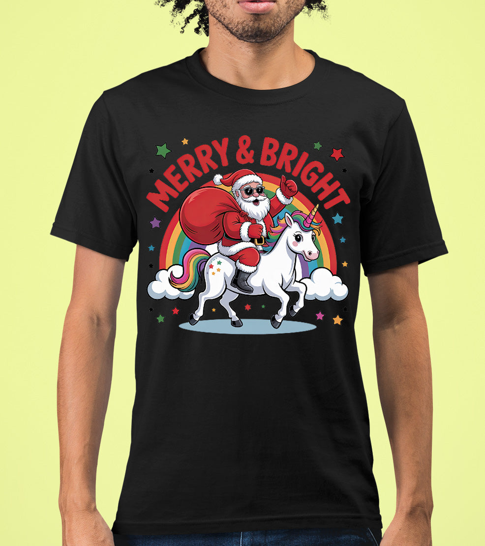Merry & Bright Christmas Gift Tags for Gift Wrapping - Festive Holiday Labels for Packages T-Shirt
