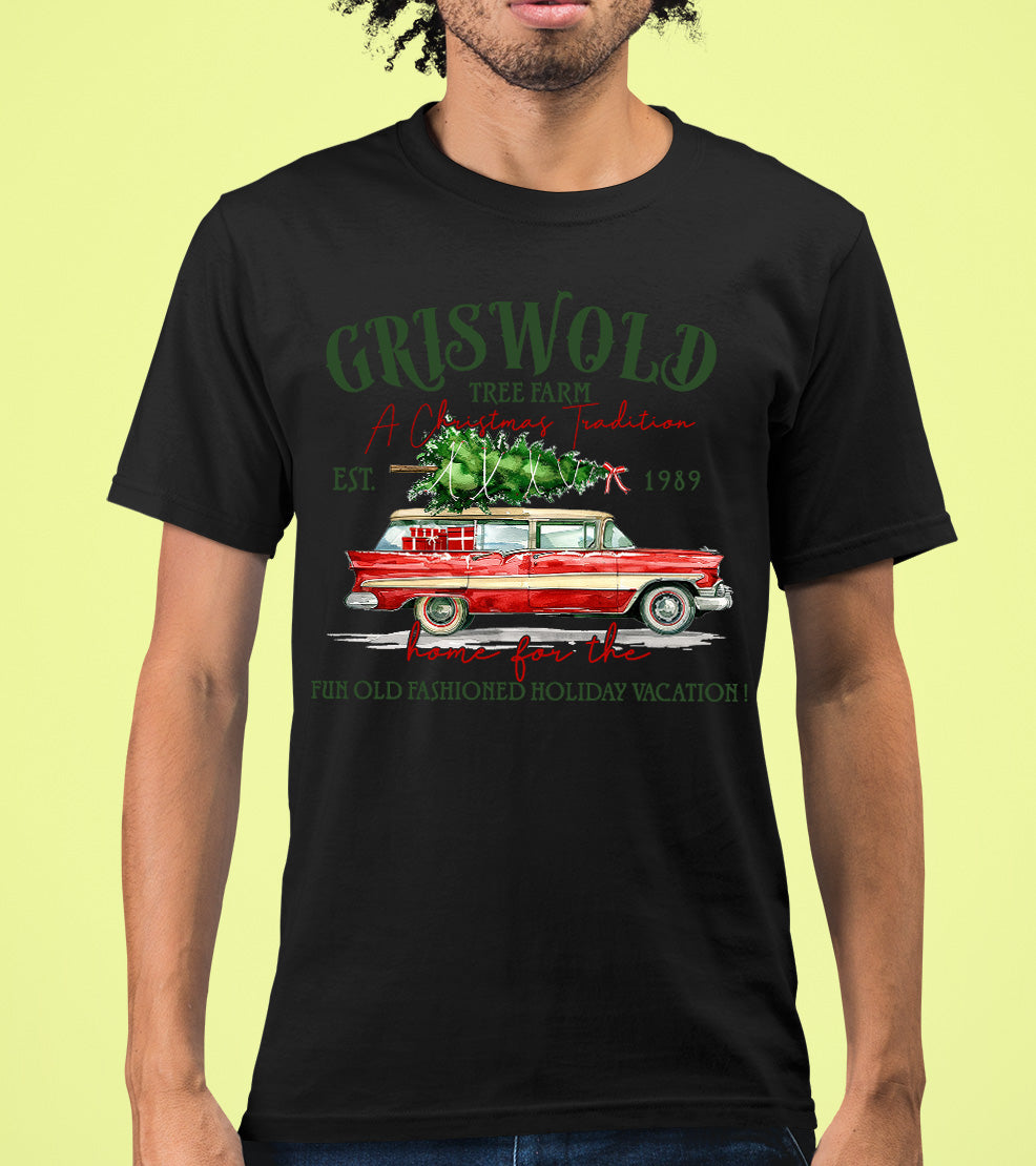 Griswold Tree Farm Christmas Magic, Rustic Holiday Charm for Seasonal Celebrations and Gift Giving T-Shirt