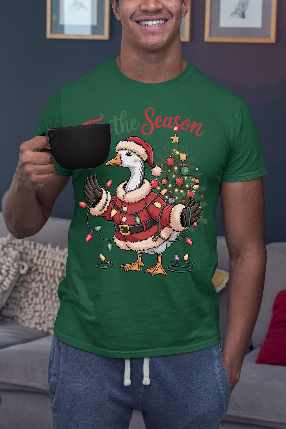 Tis the Season Christmas Clip Art – Festive Typography for Scrapbooking and Seasonal Projects T-Shirt