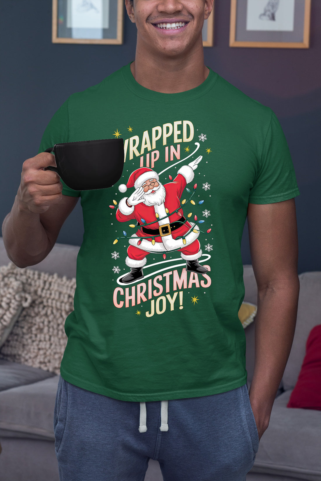 Wrapped up in Christmas Joy – Handmade Keepsake, Cozy Holiday Gift for Loved Ones, Heartfelt Seasonal Treasure T-Shirt
