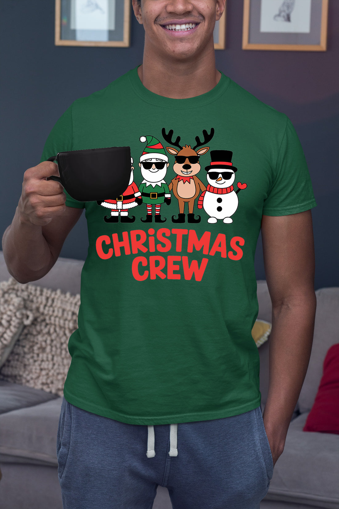 Christmas Crew: Cozy Holiday Squad Gift Idea for Friends & Family | Festive Seasonal Theme T-Shirt
