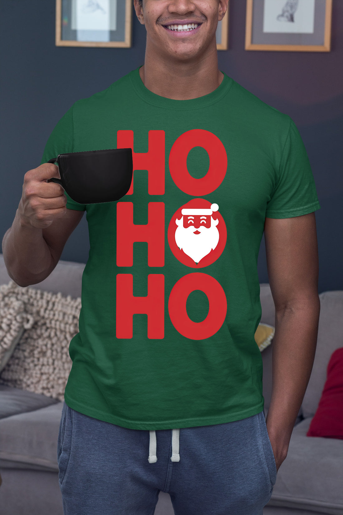 Ho Ho Ho Christmas Cheer — Festive Seasonal Joy for the Holidays, Merry & Bright T-Shirt