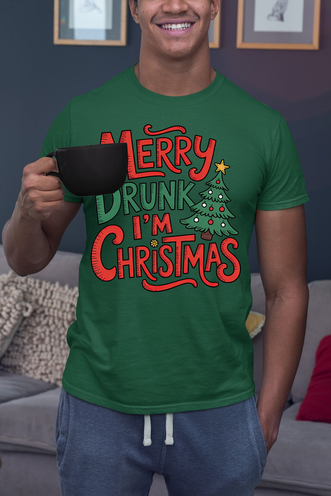Merry Drunk I'm Christmas - Holiday Humor Gift for Christmas Party, Festive Keepsake, Seasonal Laugh T-Shirt