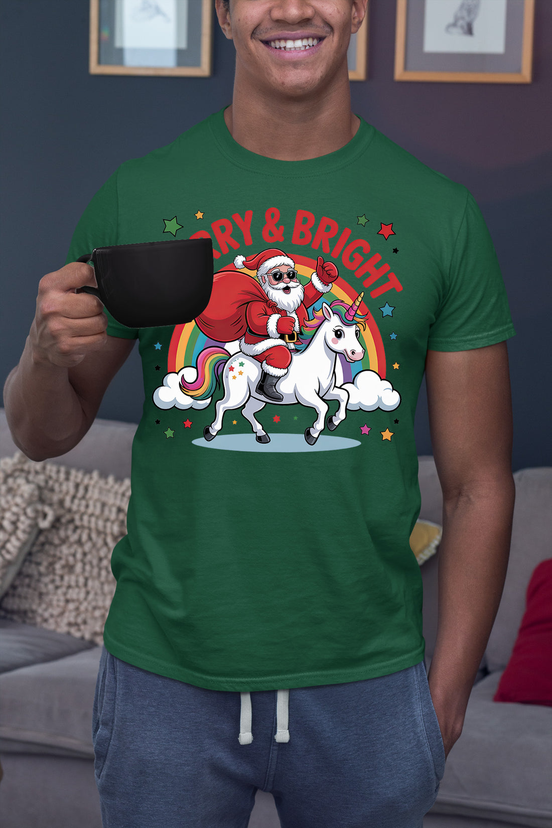Merry & Bright Christmas Gift Tags for Gift Wrapping - Festive Holiday Labels for Packages T-Shirt