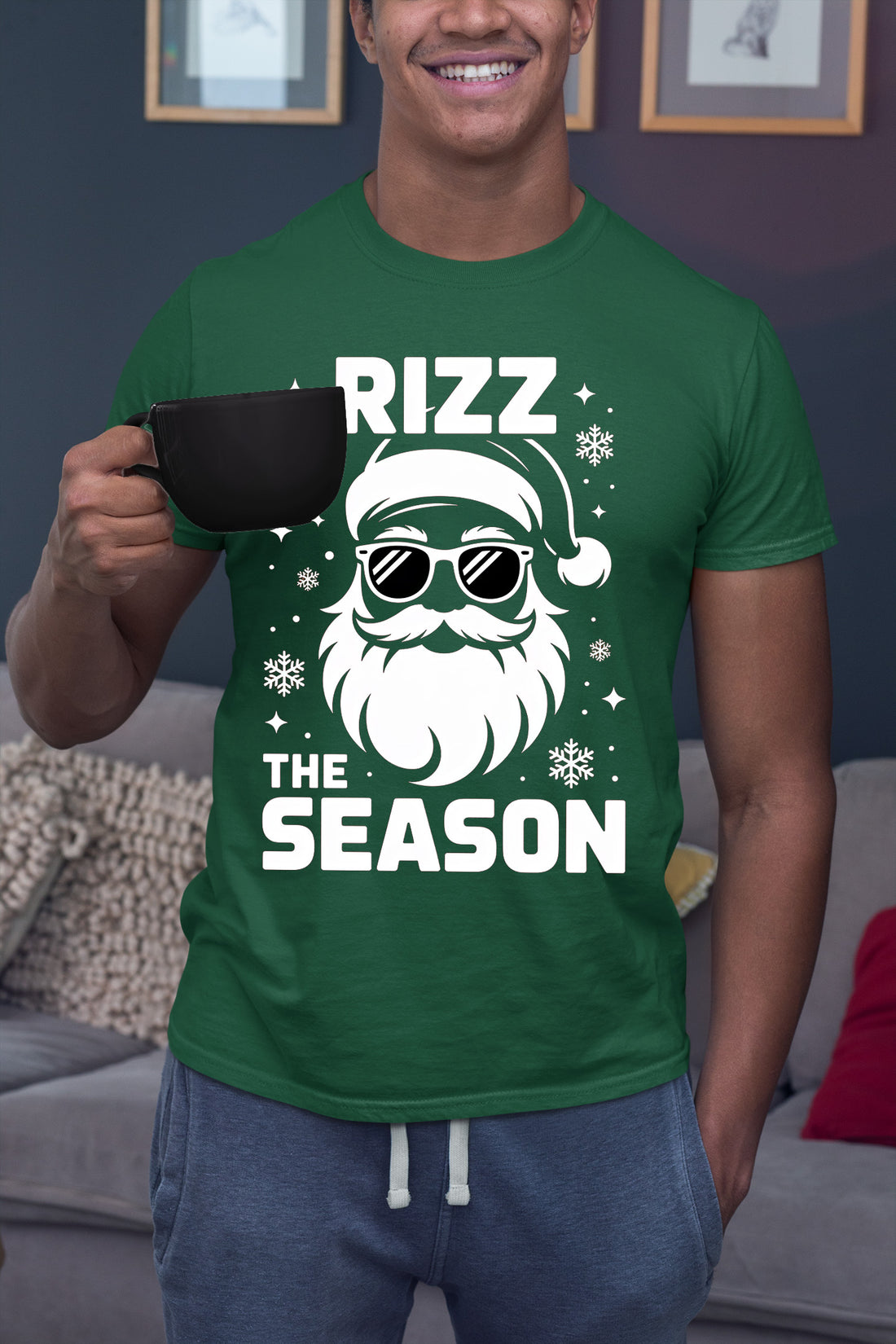 Rizz the Season Christmas Collectible, Handmade Holiday Treasure, Festive Seasonal Character for Gift or Display T-Shirt