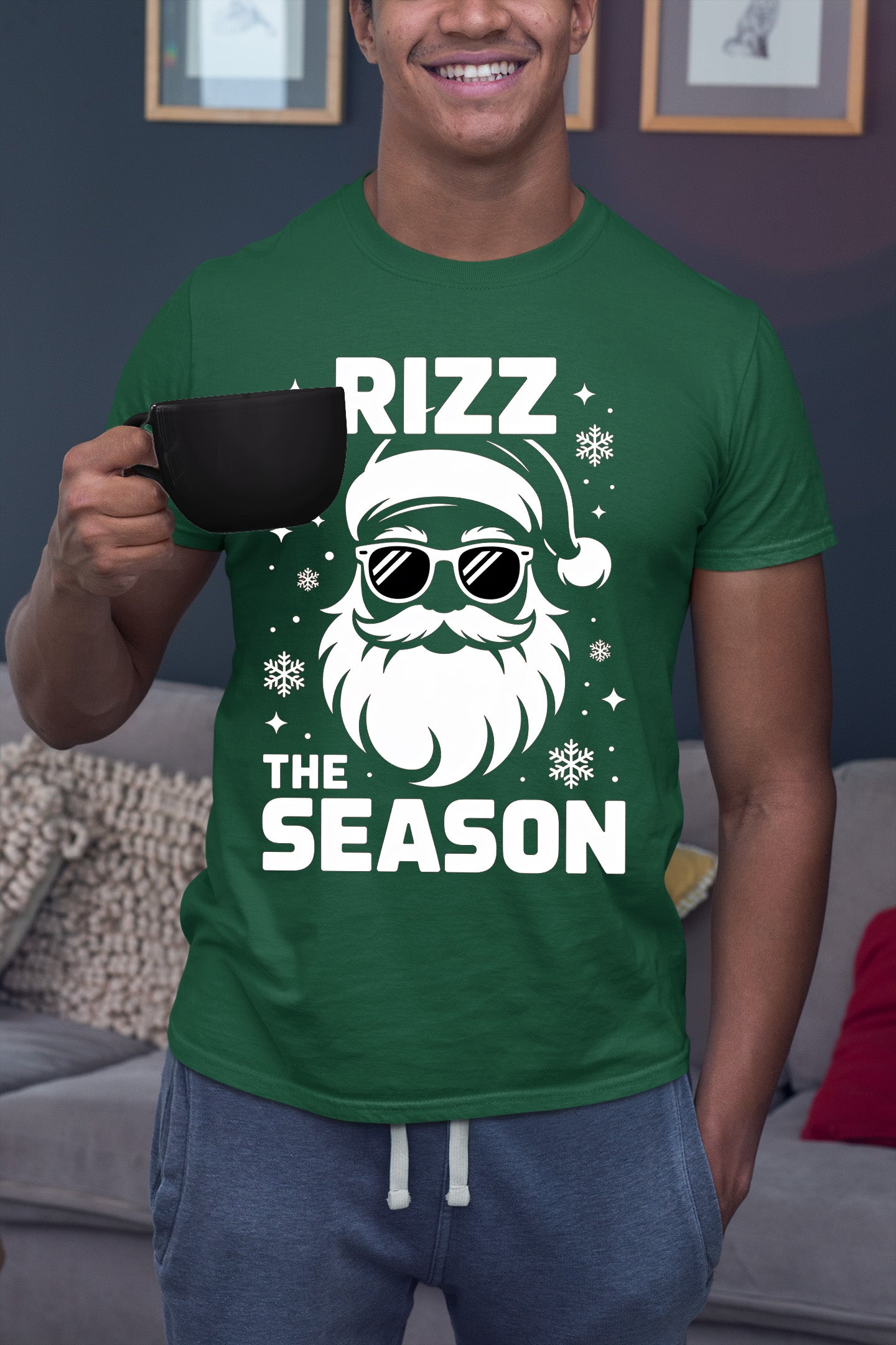 Rizz the Season Christmas Collectible, Handmade Holiday Treasure, Festive Seasonal Character for Gift or Display T-Shirt