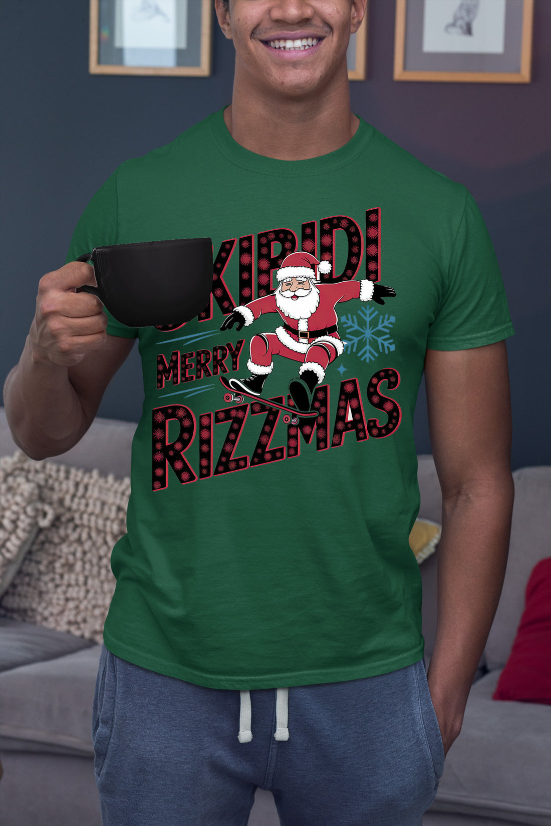 Skibidi Merry Rizzmas Christmas Cheer Festive Keepsake for Holiday Season Gift T-Shirt