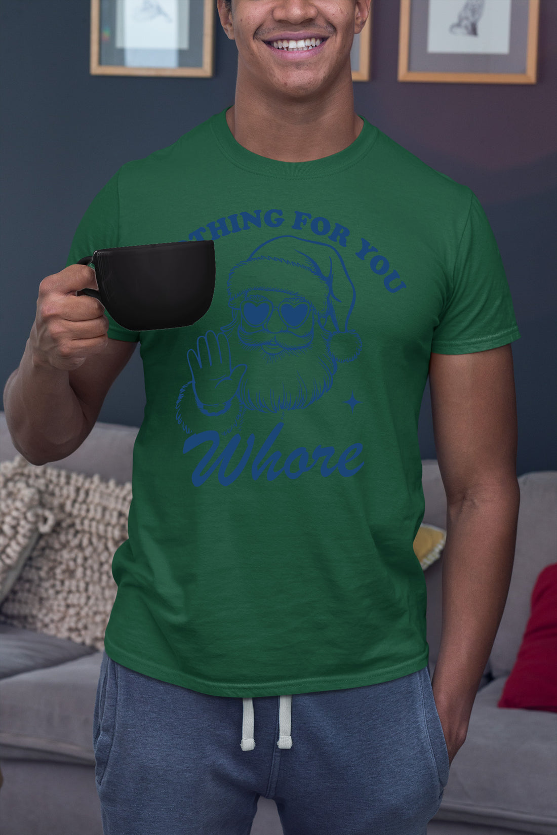 Cozy Christmas Village Scene – Snowy Night, Festive Holiday Artwork, Timeless Seasonal Art T-Shirt