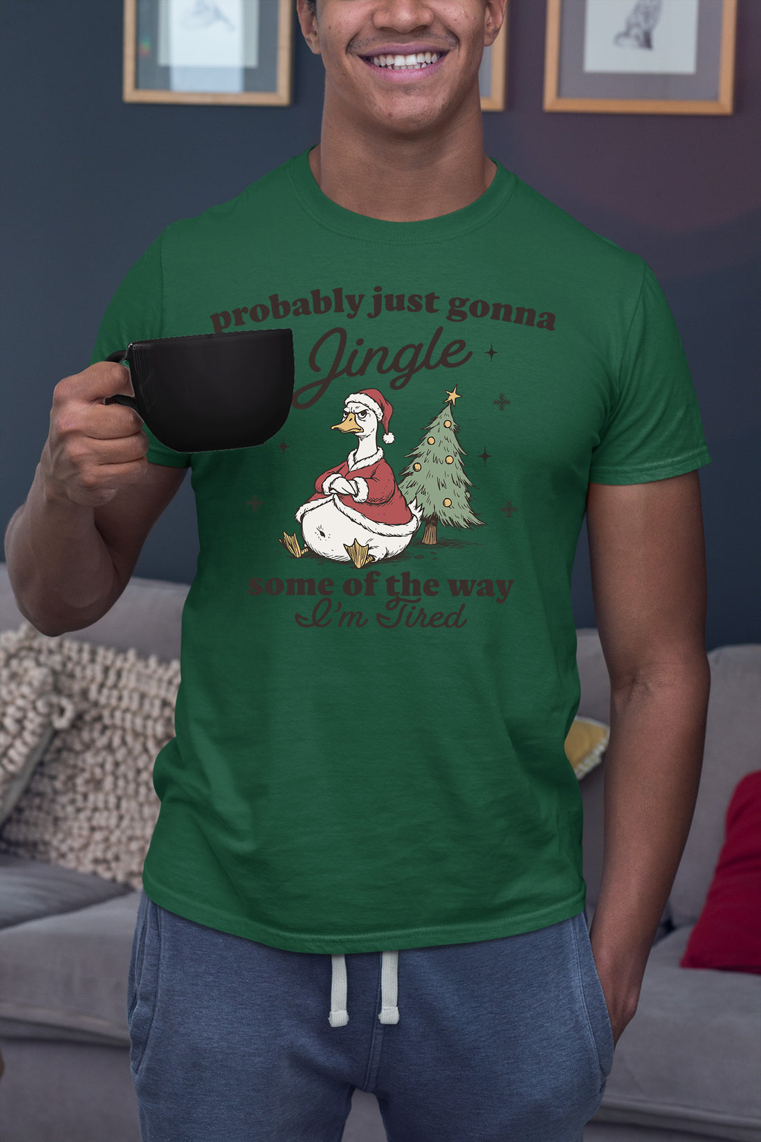 Christmas Joy Collection: Festive accessory with bell charm, sparkling red & green accents for holiday cheer, perfect gift idea, jingle T-Shirt