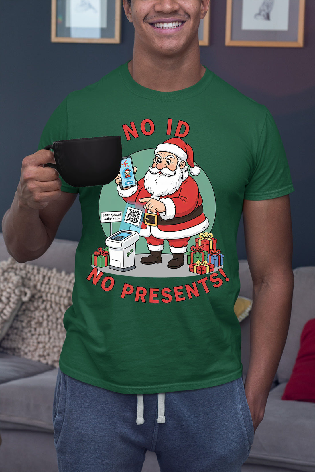 Christmas Themed Keepsake for the Holiday Season - Handmade Festive Charm, Unique Seasonal Gift for Collectors T-Shirt