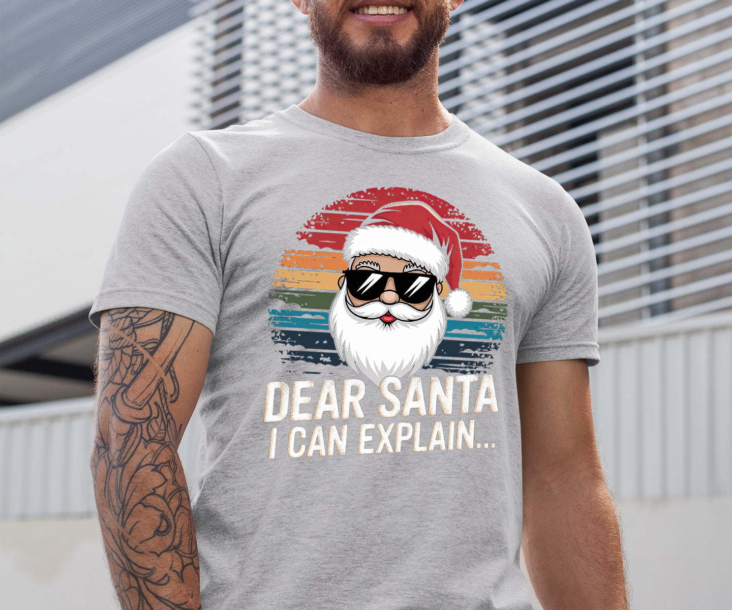 Dear Santa I Can Explain - Funny Christmas Gift Quote for Holiday Cheer & Santa Humor T-Shirt