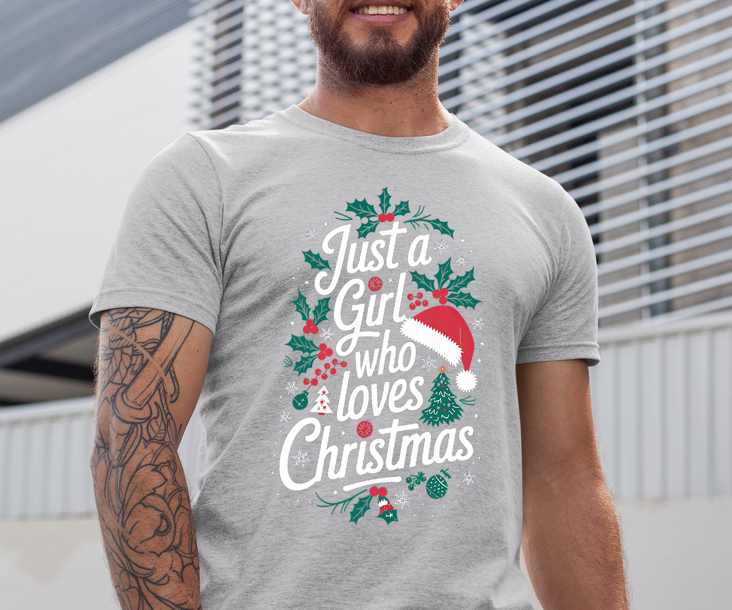 Just a Girl Who Loves Christmas - Festive, Cozy Christmas Theme for Her - Holiday Cheer Keepsake Accessory T-Shirt