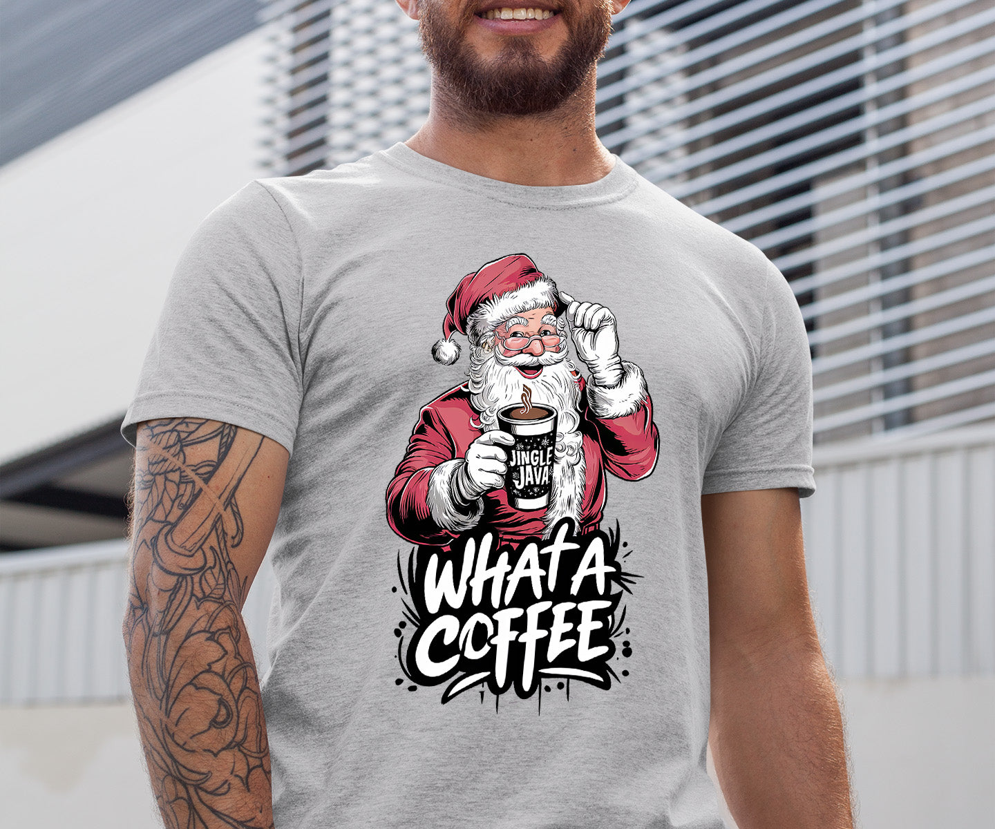 What a Coffee Christmas Mug - Festive Holiday Caffeine Quote Gift for Coffee Lovers T-Shirt