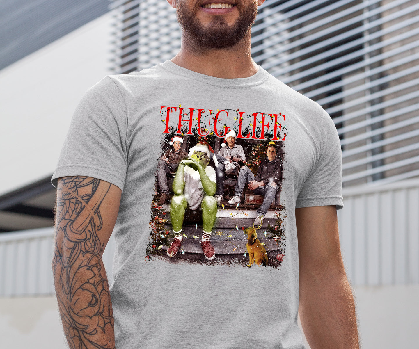 Christmas Thug Life House - Handmade Holiday Home Accent, Rustic Festive Gift Idea for Fans, Unique Xmas Keepsake T-Shirt