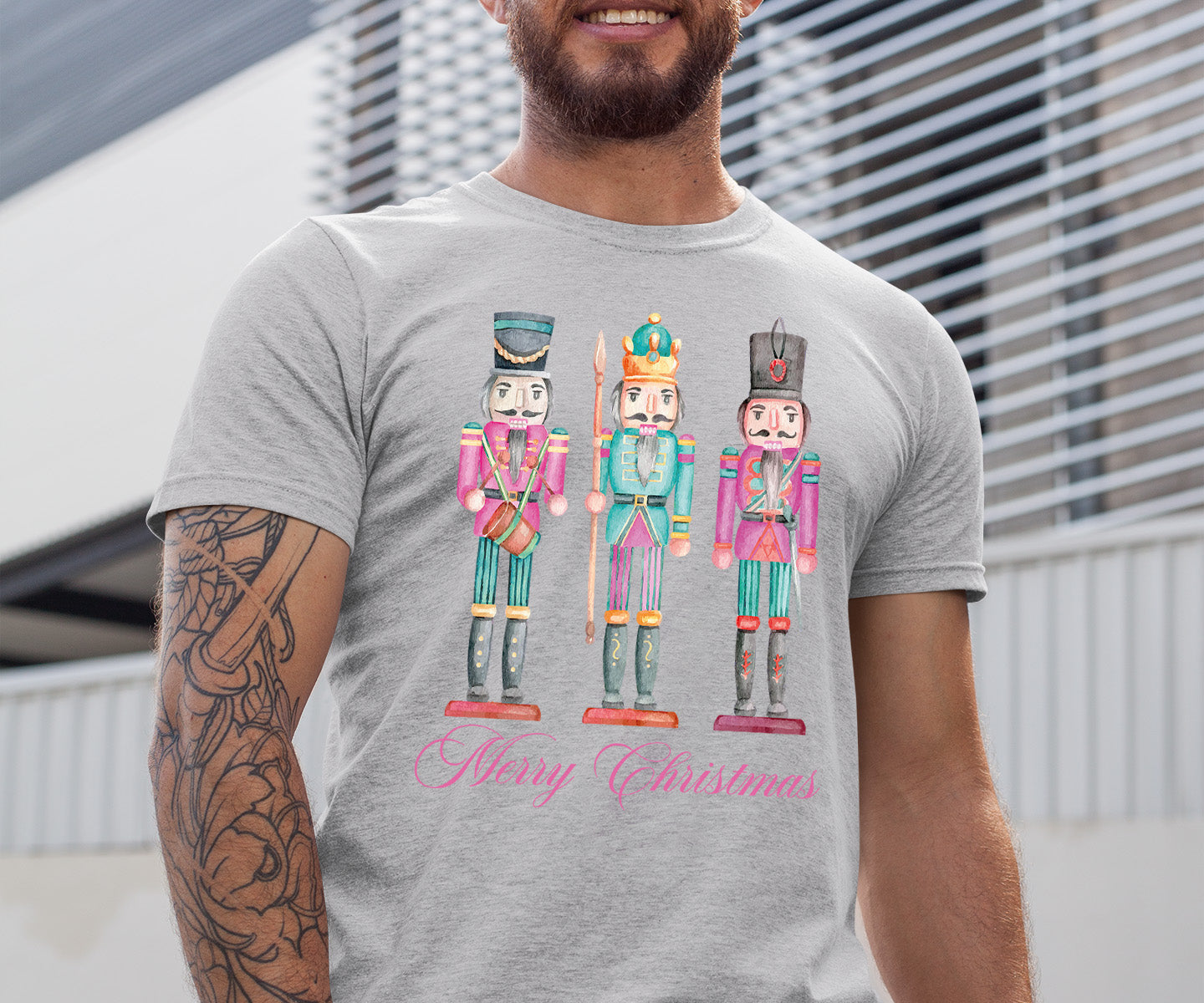 Merry Christmas Statues - Handcrafted Resin Figures for Holiday Collectibles and Display T-Shirt