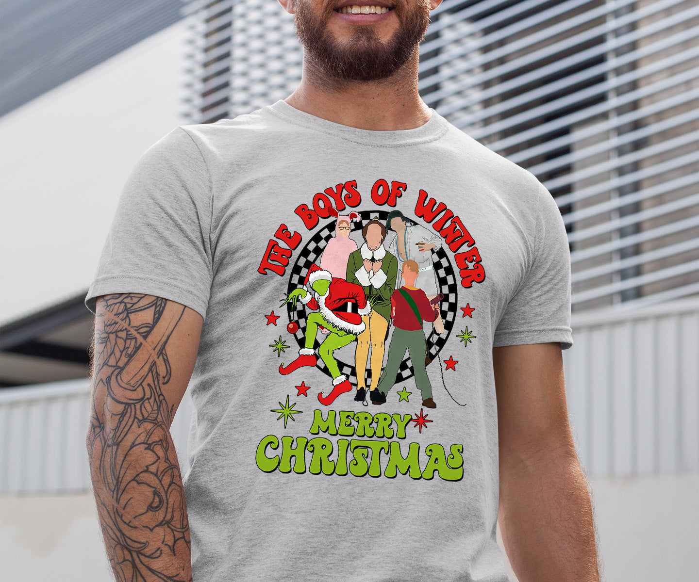 The Boys of Winter - Festive Christmas Theme for Him, Snowy Night Spirit, Holiday Gift Idea T-Shirt