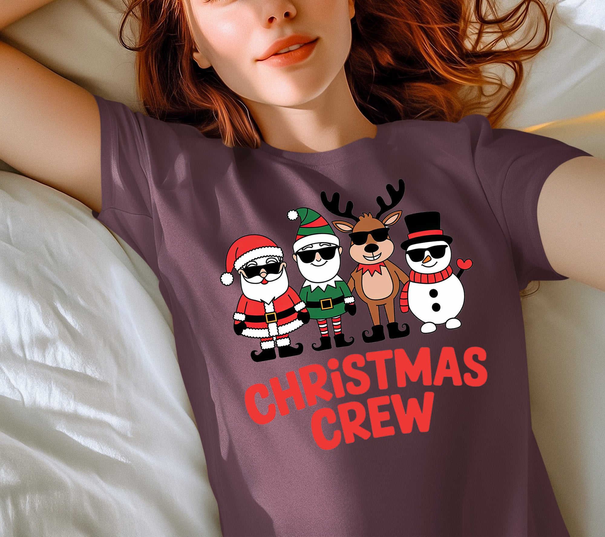 Christmas Crew: Cozy Holiday Squad Gift Idea for Friends & Family | Festive Seasonal Theme T-Shirt