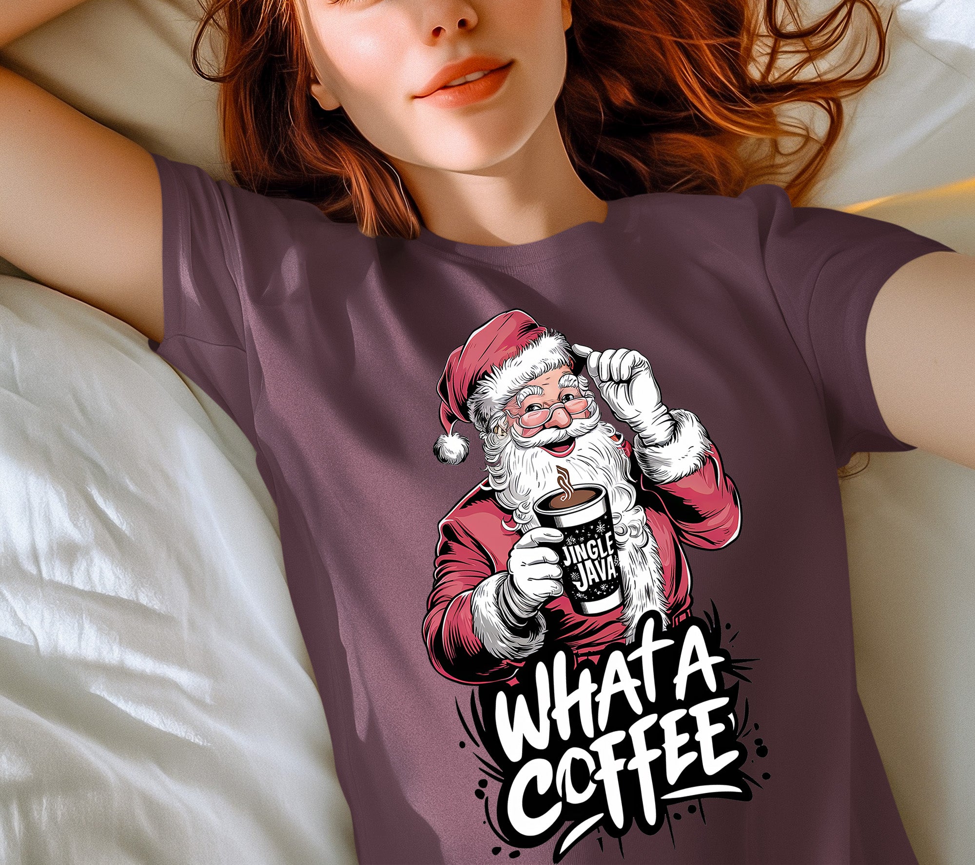 What a Coffee Christmas Mug - Festive Holiday Caffeine Quote Gift for Coffee Lovers T-Shirt