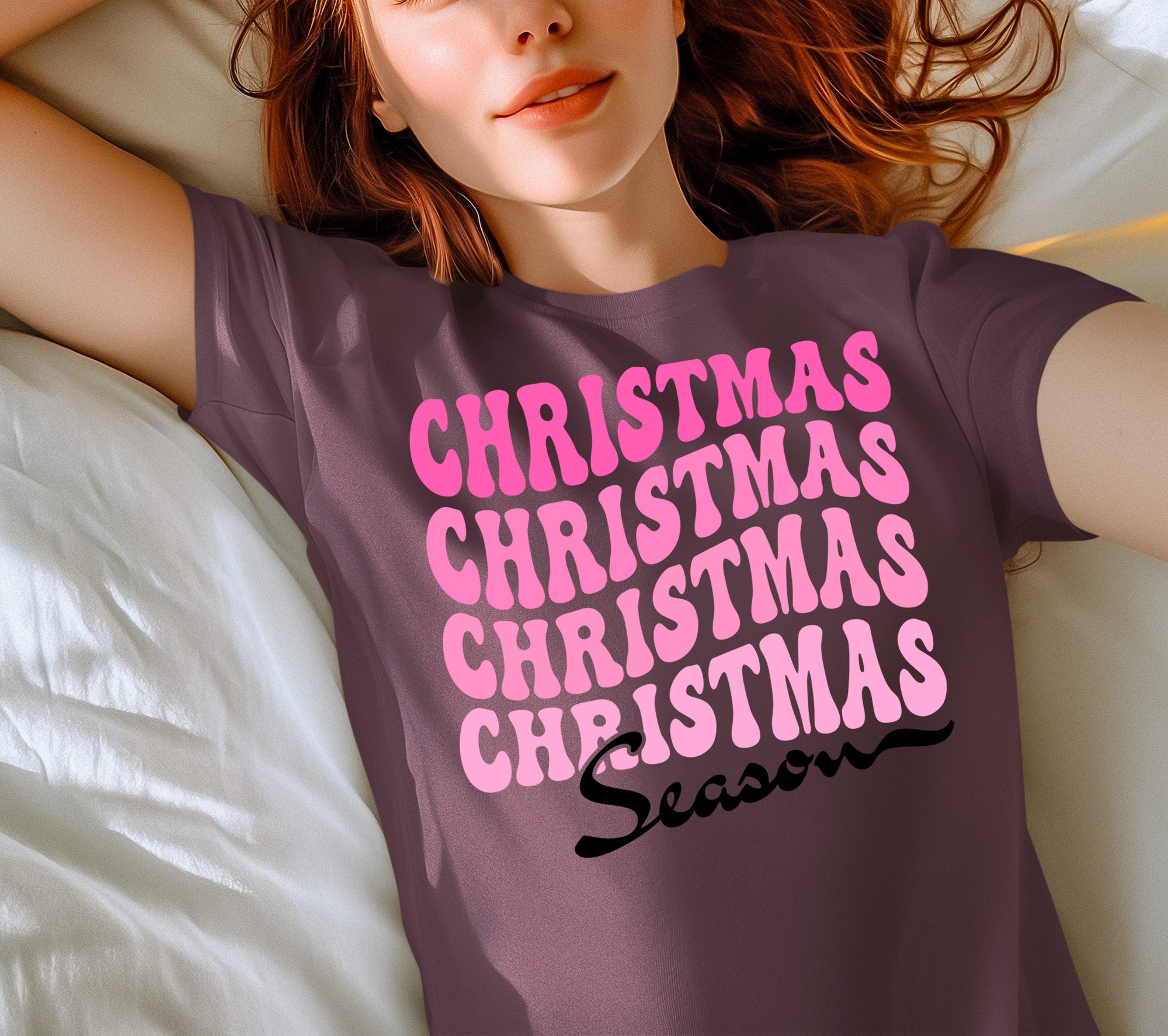 Christmas Season Inspired Artwork for Holiday Home | Festive Canvas Art Gift Idea T-Shirt