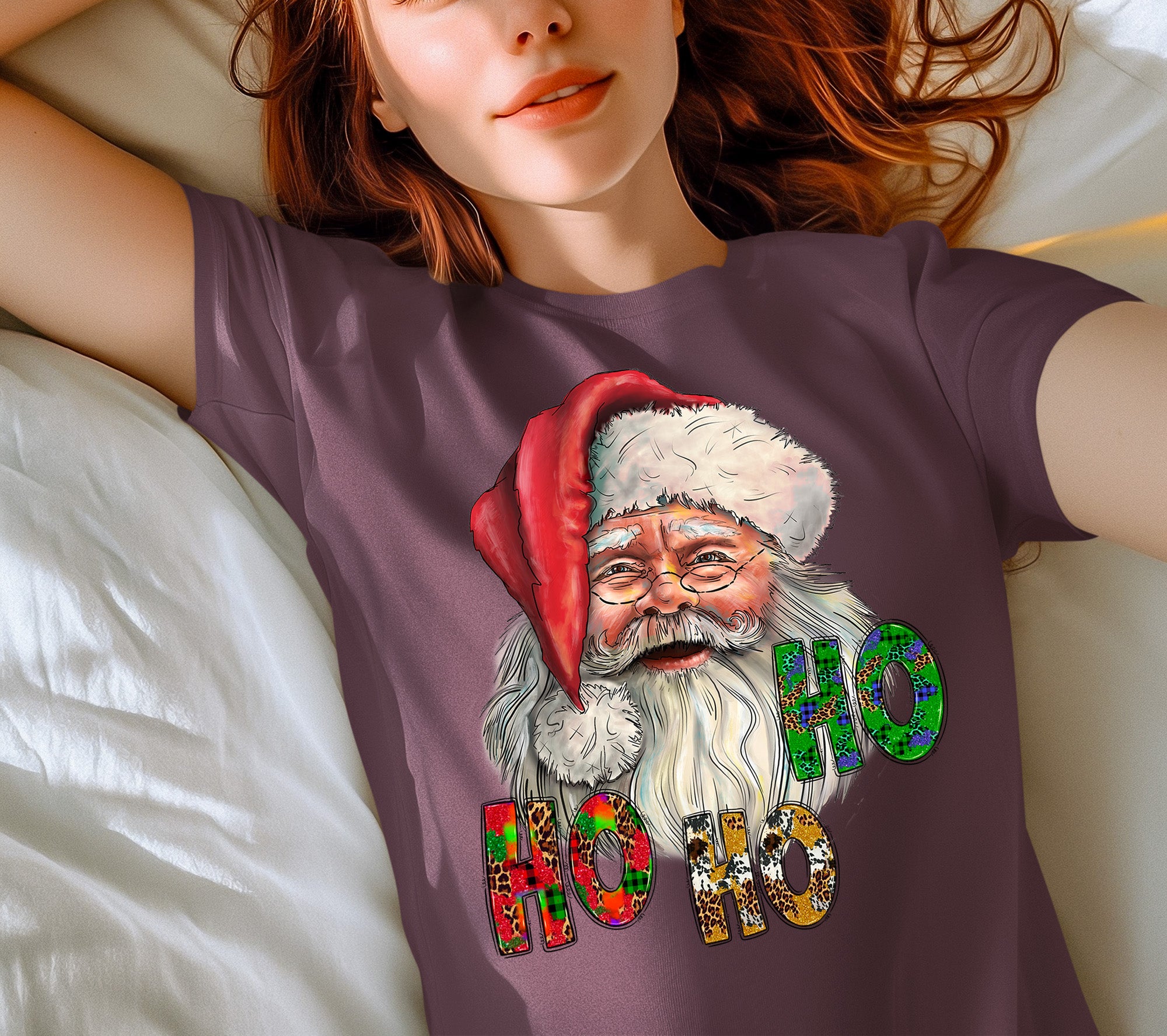 Ho Ho Ho Santa Christmas Festive Holiday Keepsake Gift Idea T-Shirt
