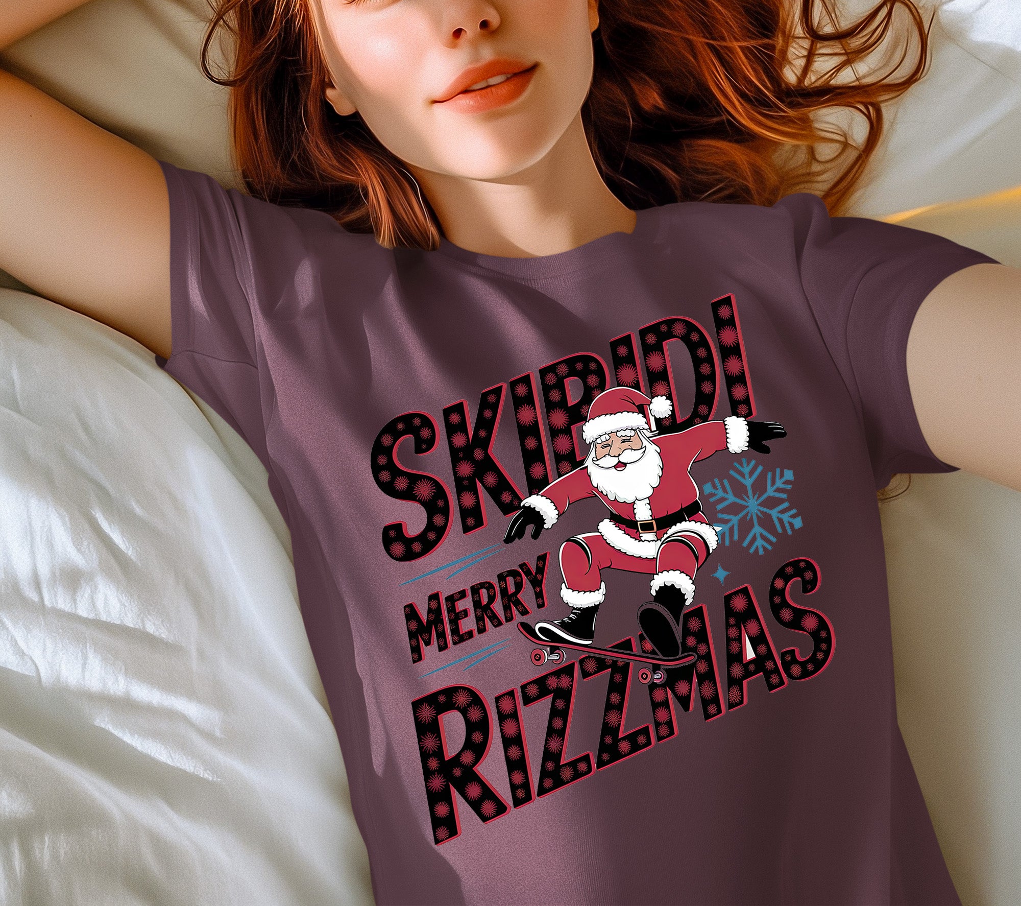 Skibidi Merry Rizzmas Christmas Cheer Festive Keepsake for Holiday Season Gift T-Shirt