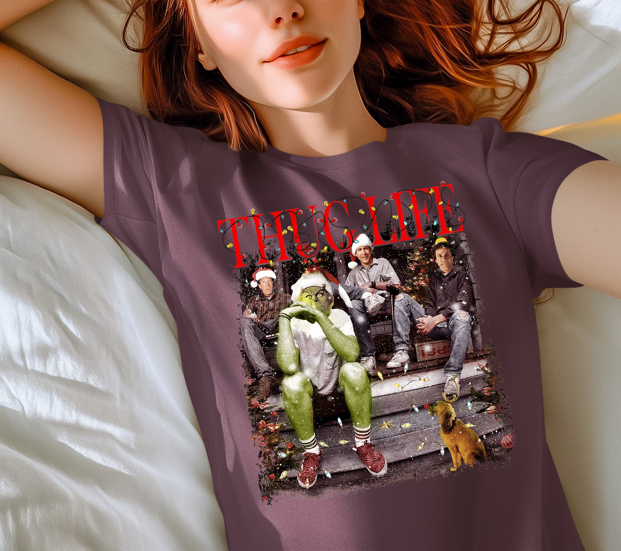 Christmas Thug Life House - Handmade Holiday Home Accent, Rustic Festive Gift Idea for Fans, Unique Xmas Keepsake T-Shirt