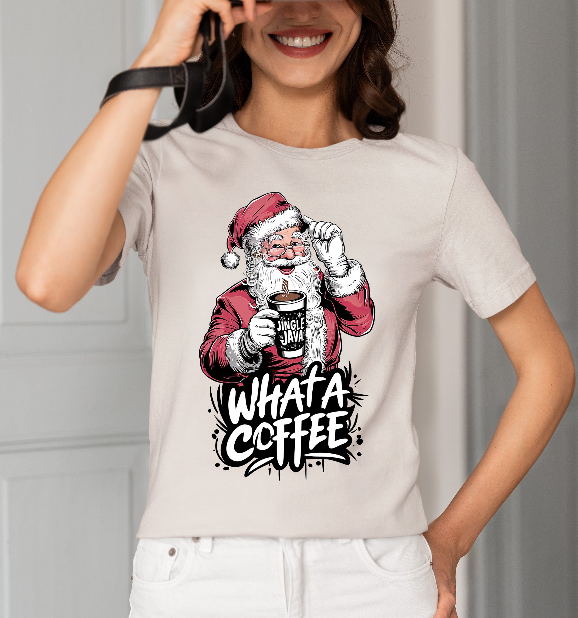 What a Coffee Christmas Mug - Festive Holiday Caffeine Quote Gift for Coffee Lovers T-Shirt