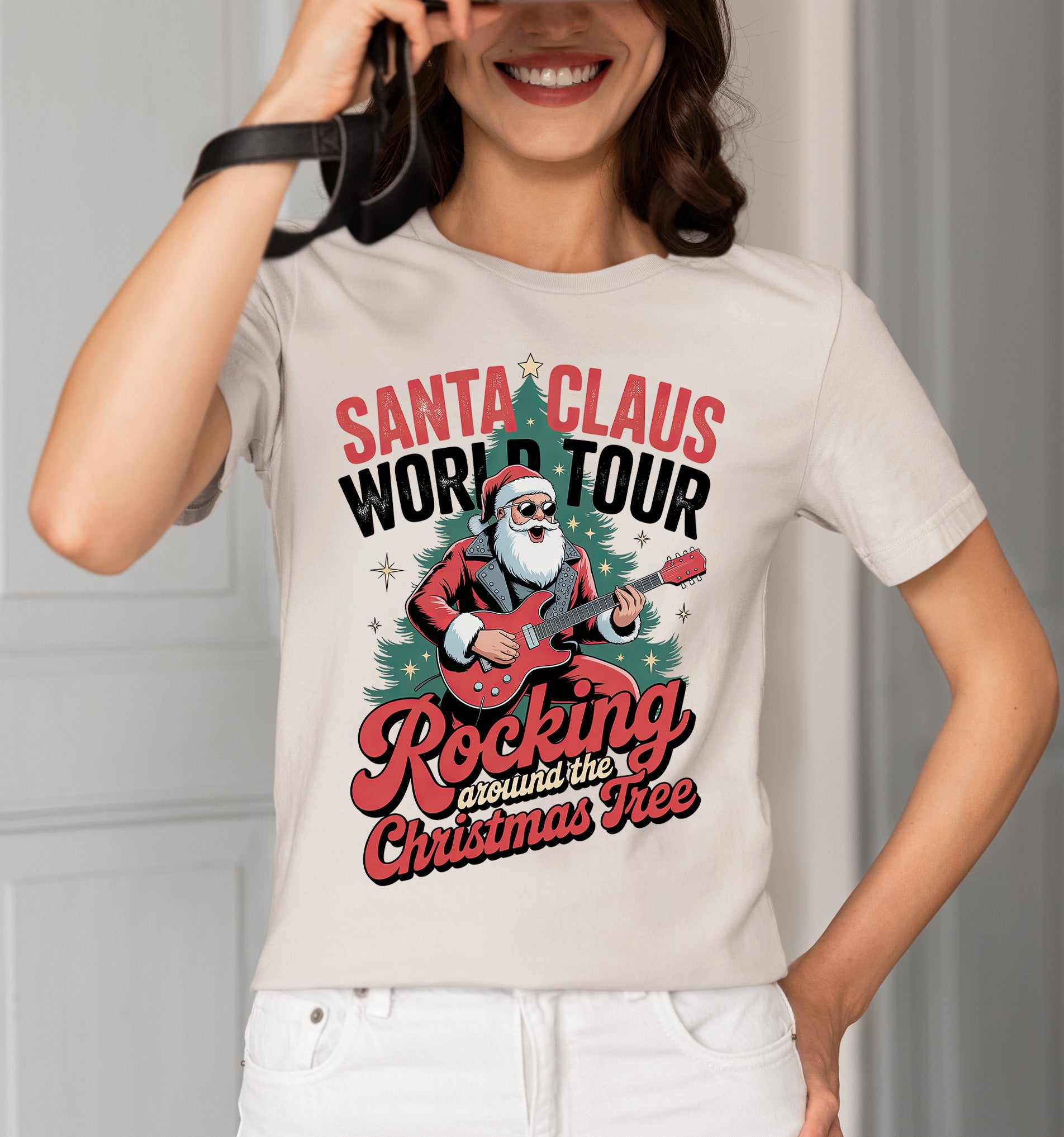 Sand Claus World Tour Christmas Keepsake - Santa Travel Cheer Across the Globe Gift Idea T-Shirt