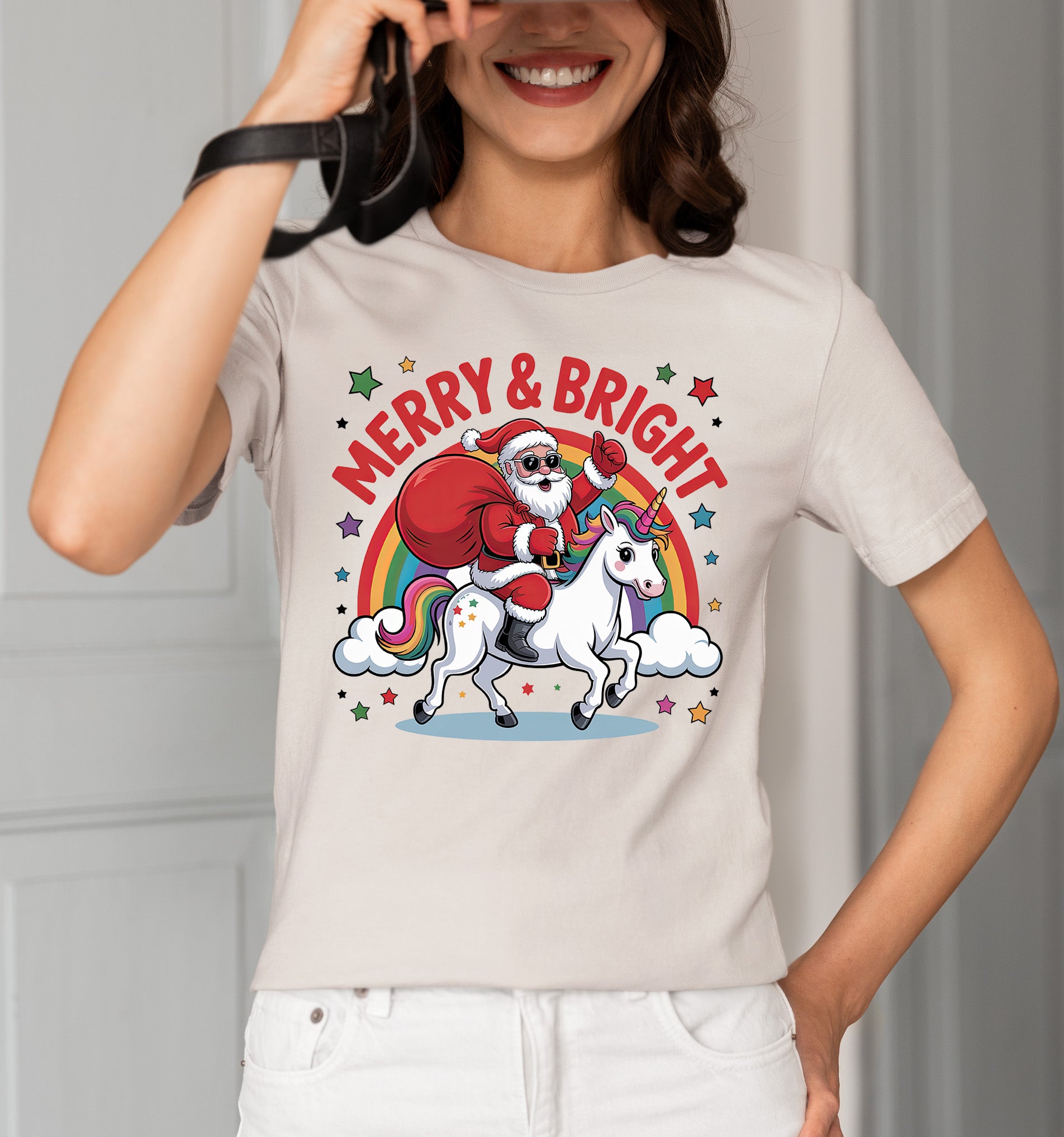 Merry & Bright Christmas Gift Tags for Gift Wrapping - Festive Holiday Labels for Packages T-Shirt