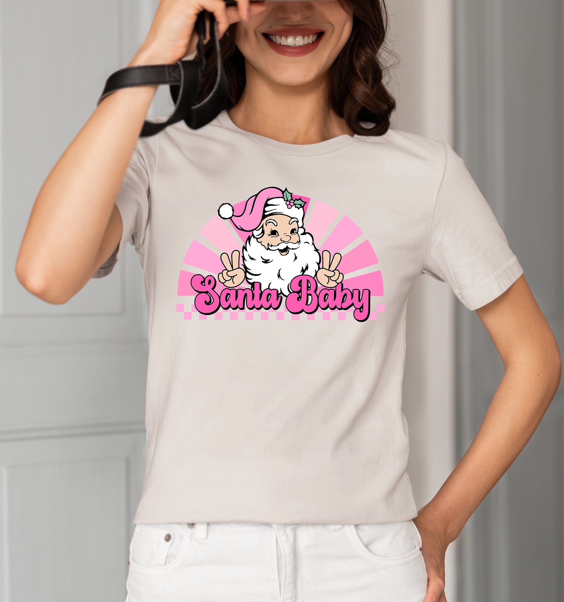Santa Baby Peace Christmas Theme – Festive Holiday Cheer for Christmas Eve & Seasonal Keepsake T-Shirt