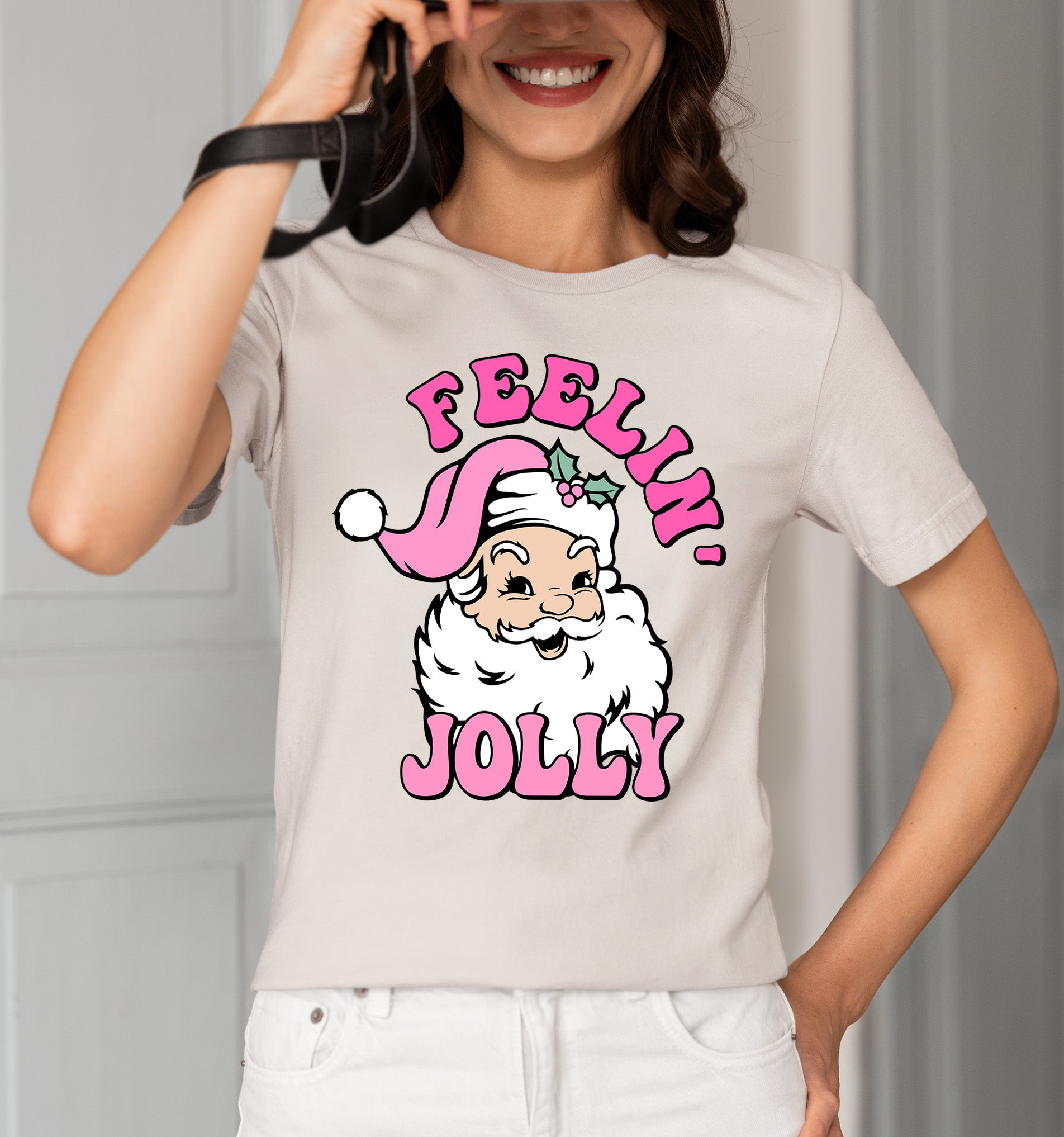 Feelin Jolly Christmas Theme for Festive Lovers - Cozy Seasonal Gift Idea T-Shirt