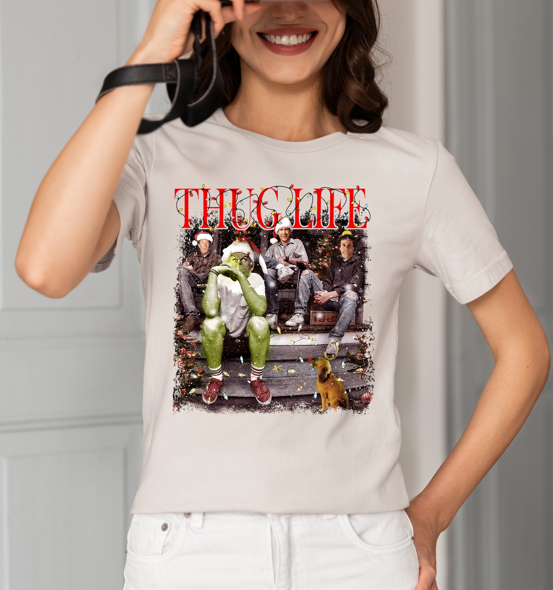 Christmas Thug Life House - Handmade Holiday Home Accent, Rustic Festive Gift Idea for Fans, Unique Xmas Keepsake T-Shirt