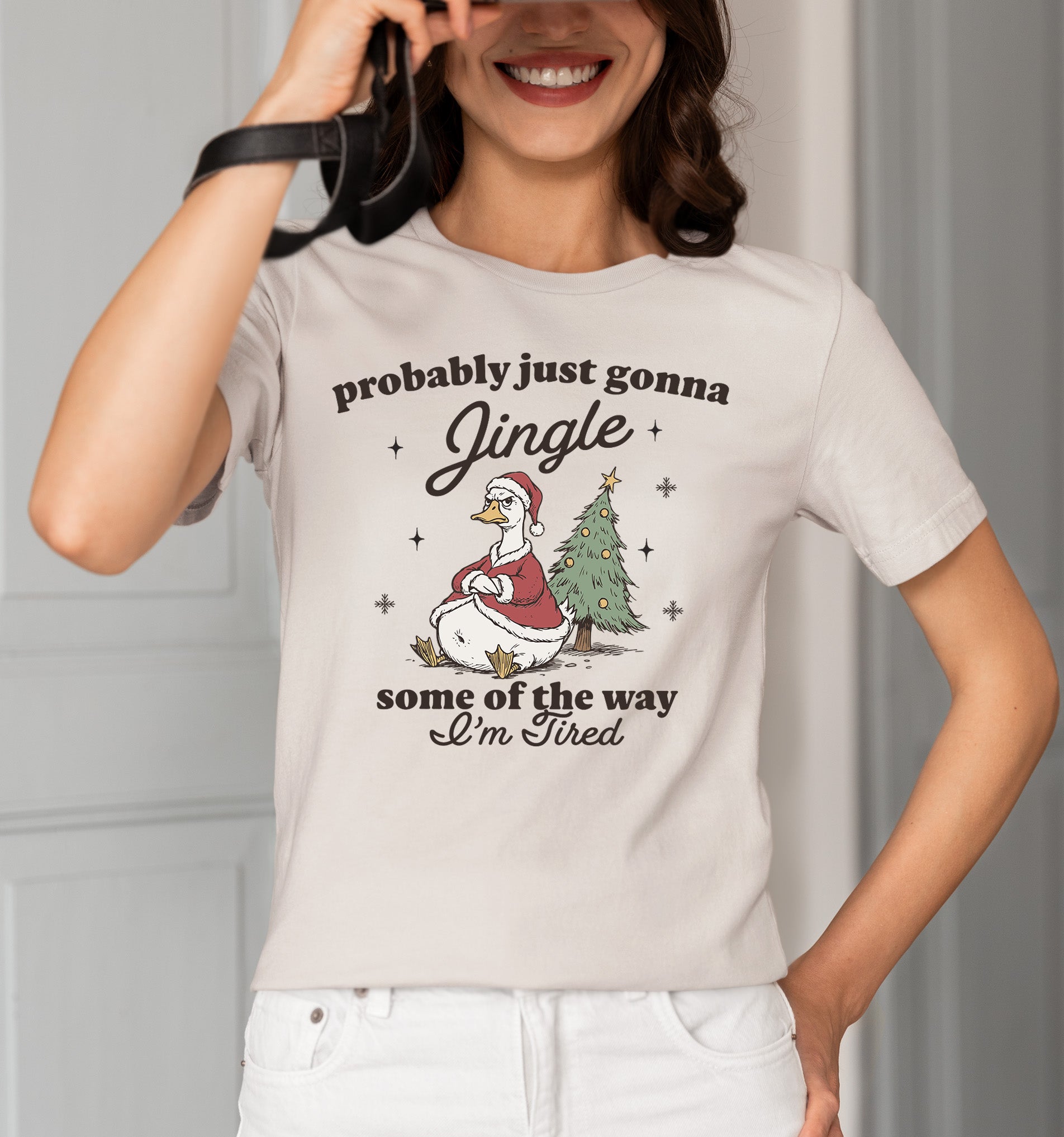 Christmas Joy Collection: Festive accessory with bell charm, sparkling red & green accents for holiday cheer, perfect gift idea, jingle T-Shirt