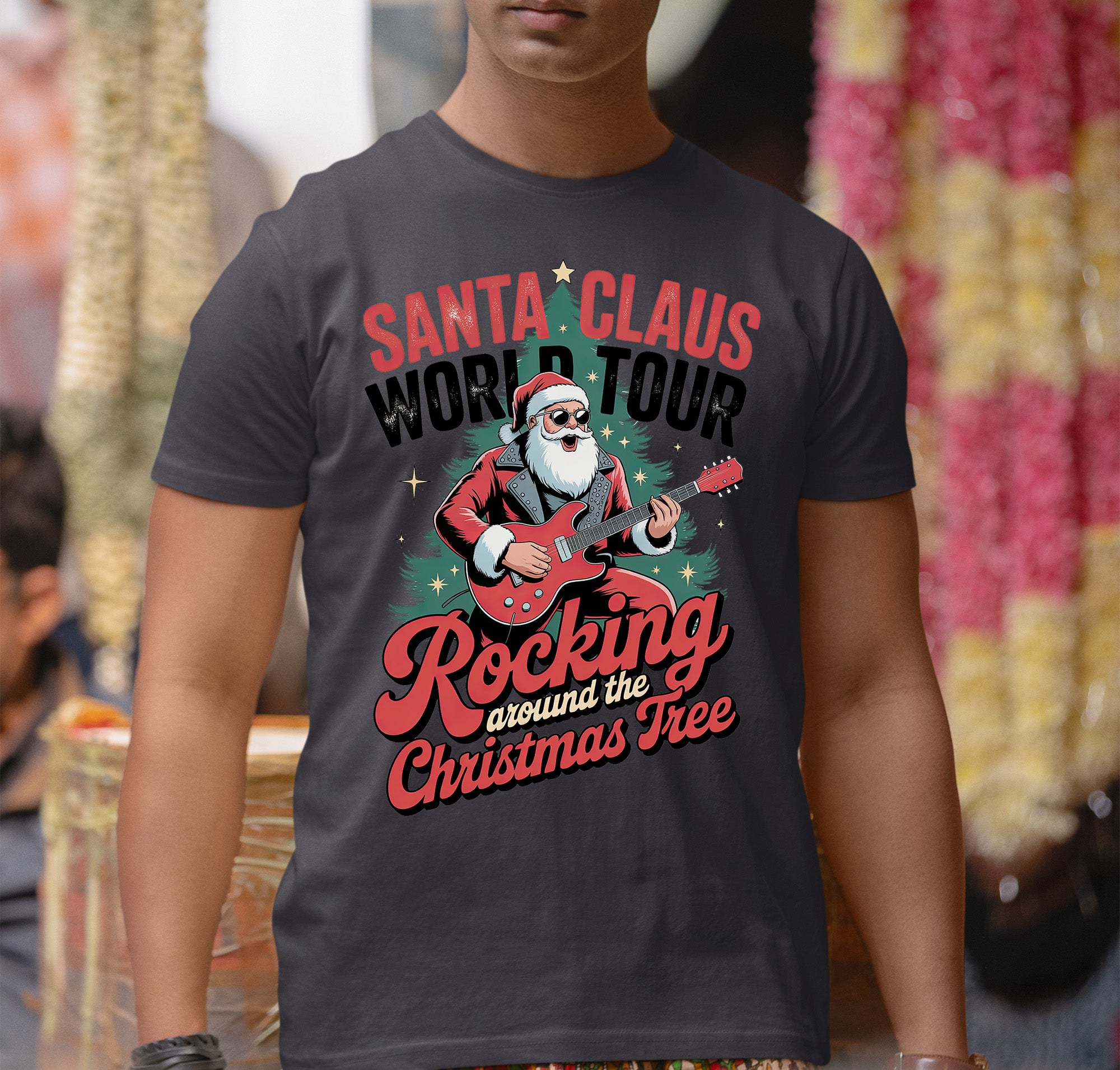 Sand Claus World Tour Christmas Keepsake - Santa Travel Cheer Across the Globe Gift Idea T-Shirt