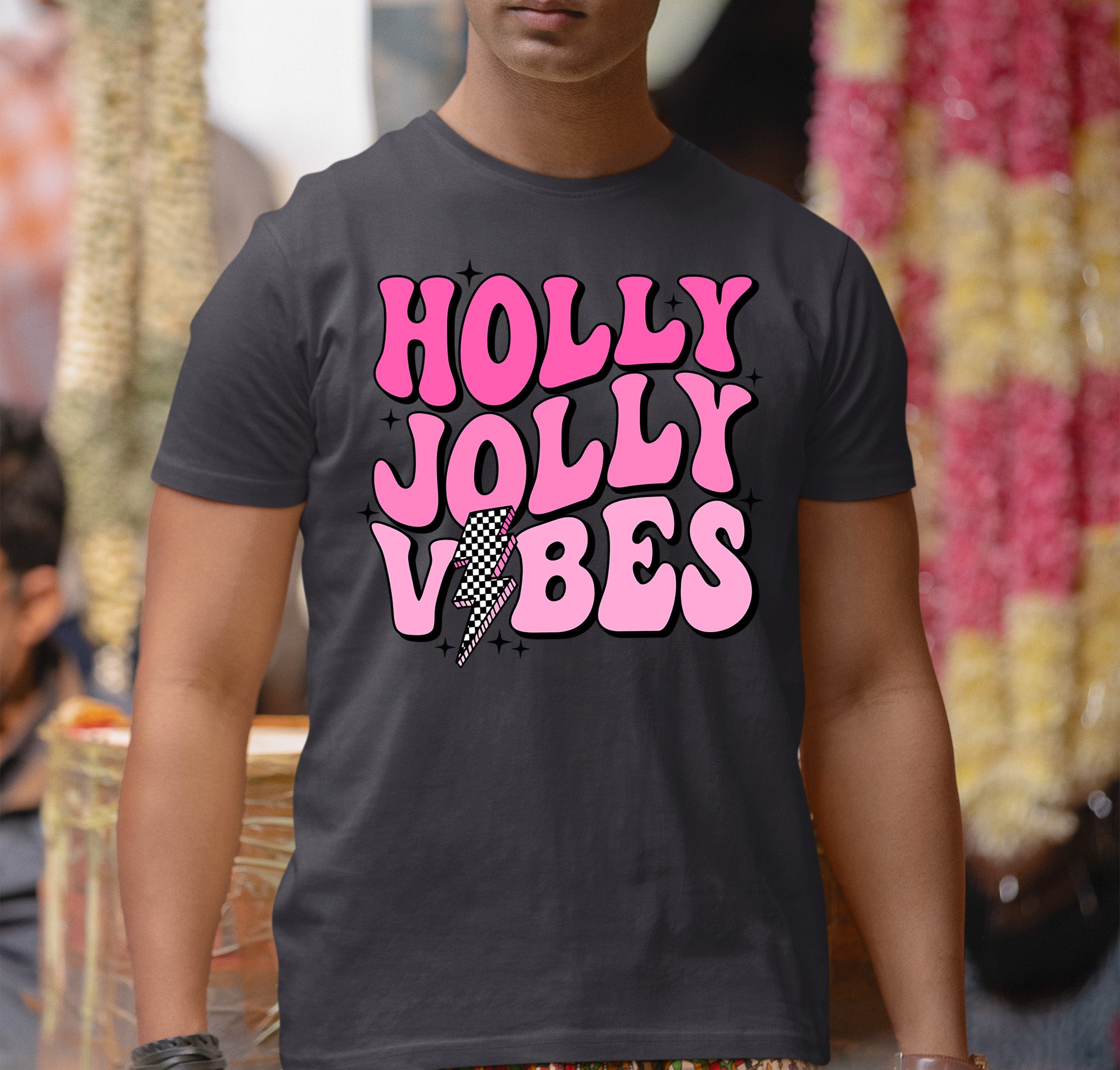 Holly Jolly Vibes Christmas Mood - Festive Seasonal Cheer, Cozy Holiday Spirit, Gift Idea for Winter Nights T-Shirt