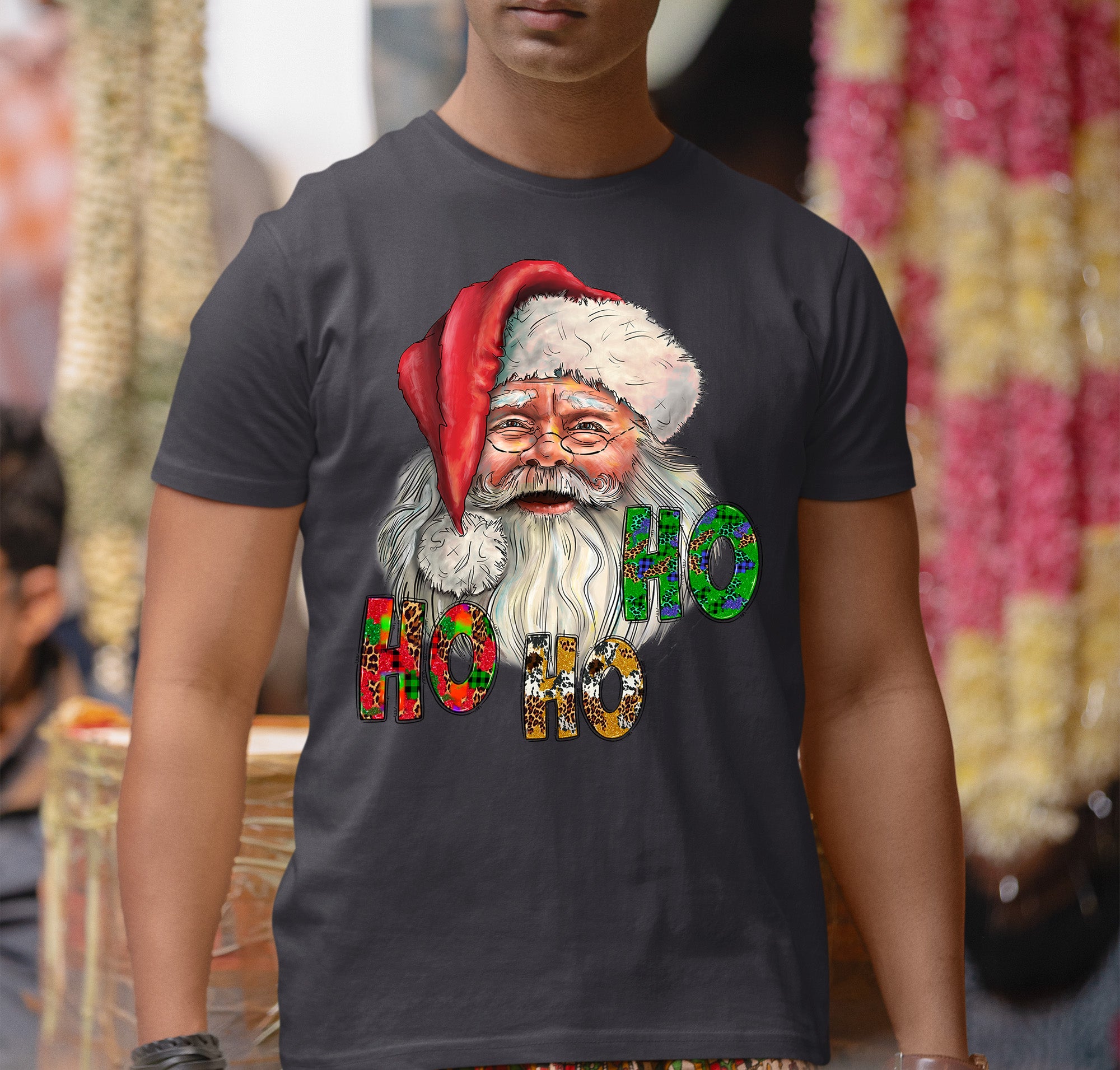 Ho Ho Ho Santa Christmas Festive Holiday Keepsake Gift Idea T-Shirt
