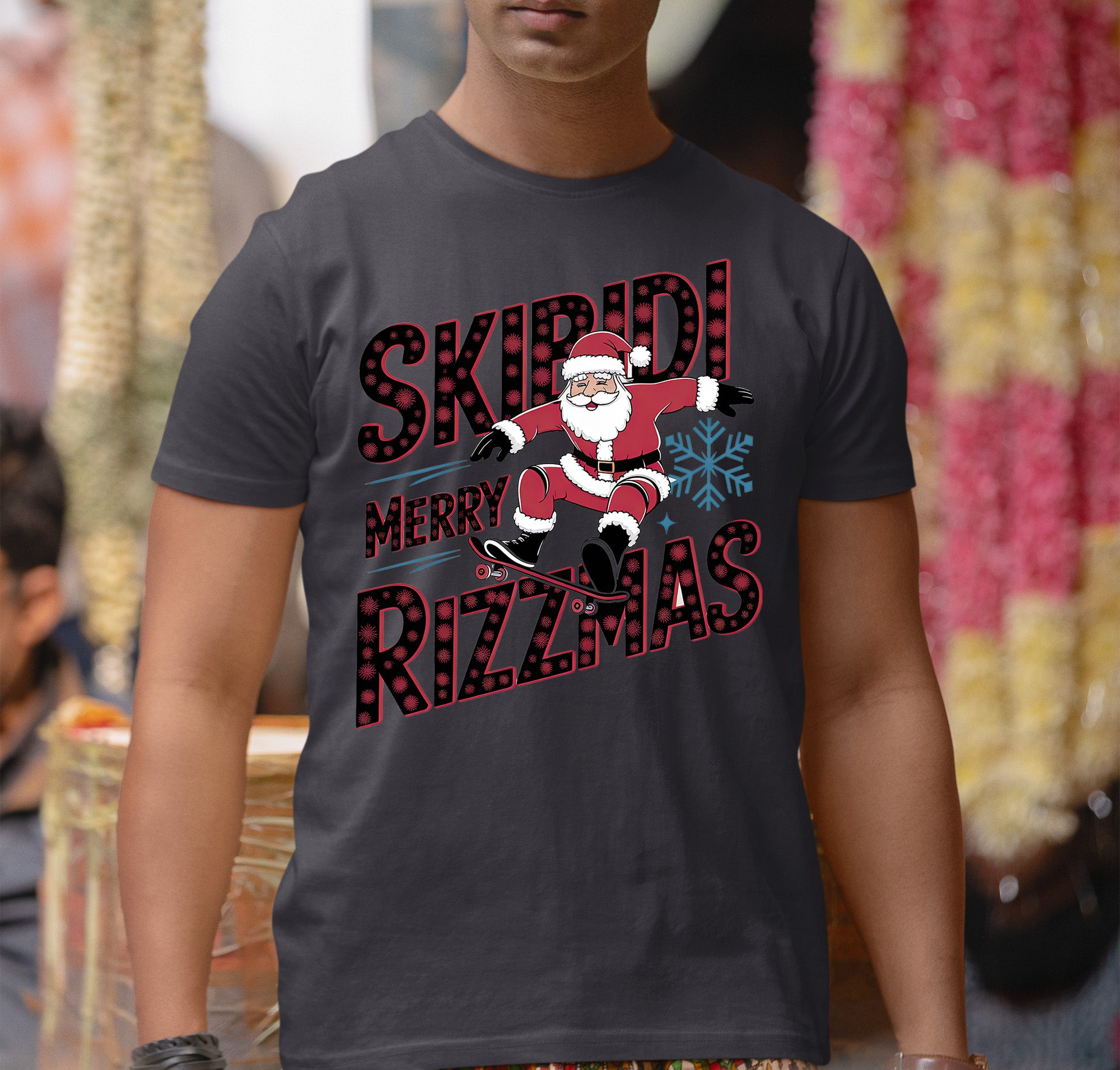 Skibidi Merry Rizzmas Christmas Cheer Festive Keepsake for Holiday Season Gift T-Shirt