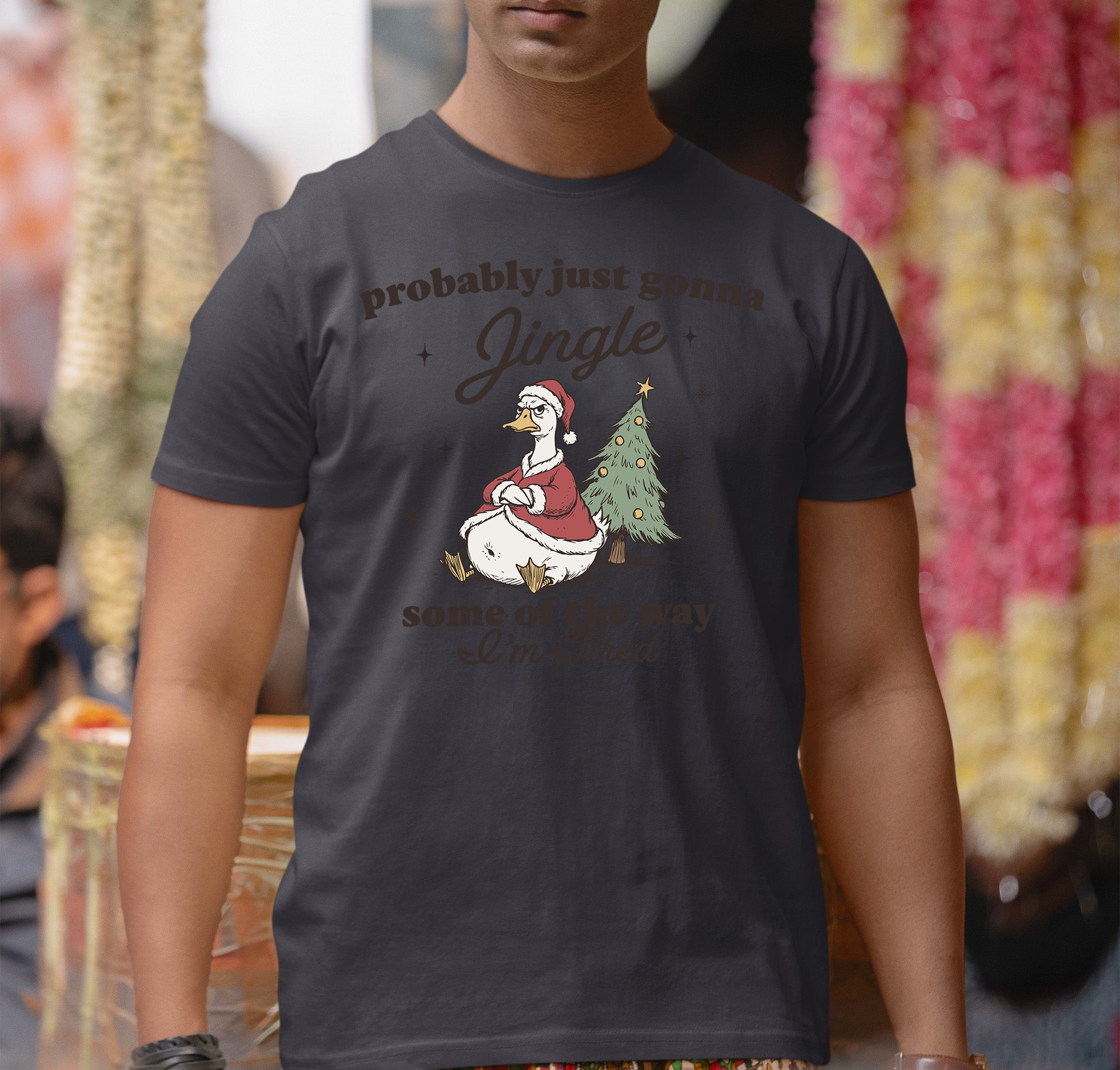 Christmas Joy Collection: Festive accessory with bell charm, sparkling red & green accents for holiday cheer, perfect gift idea, jingle T-Shirt