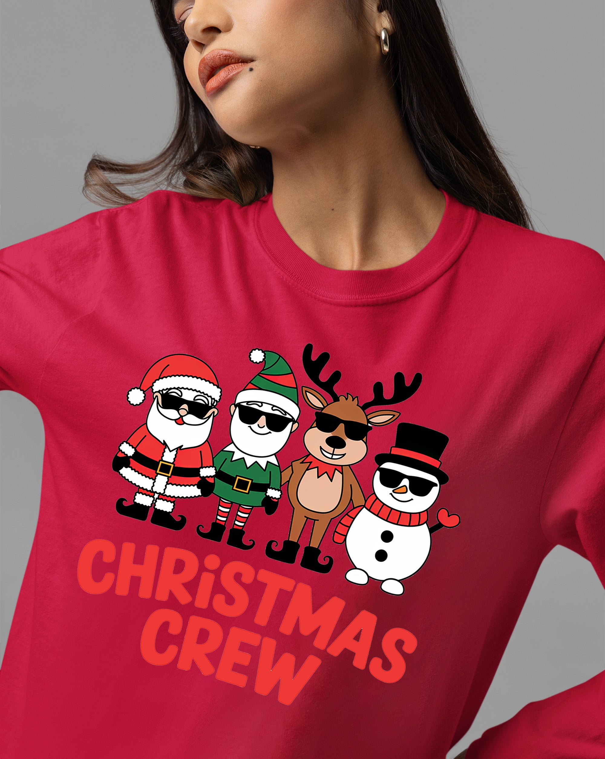 Christmas Crew: Cozy Holiday Squad Gift Idea for Friends & Family | Festive Seasonal Theme T-Shirt