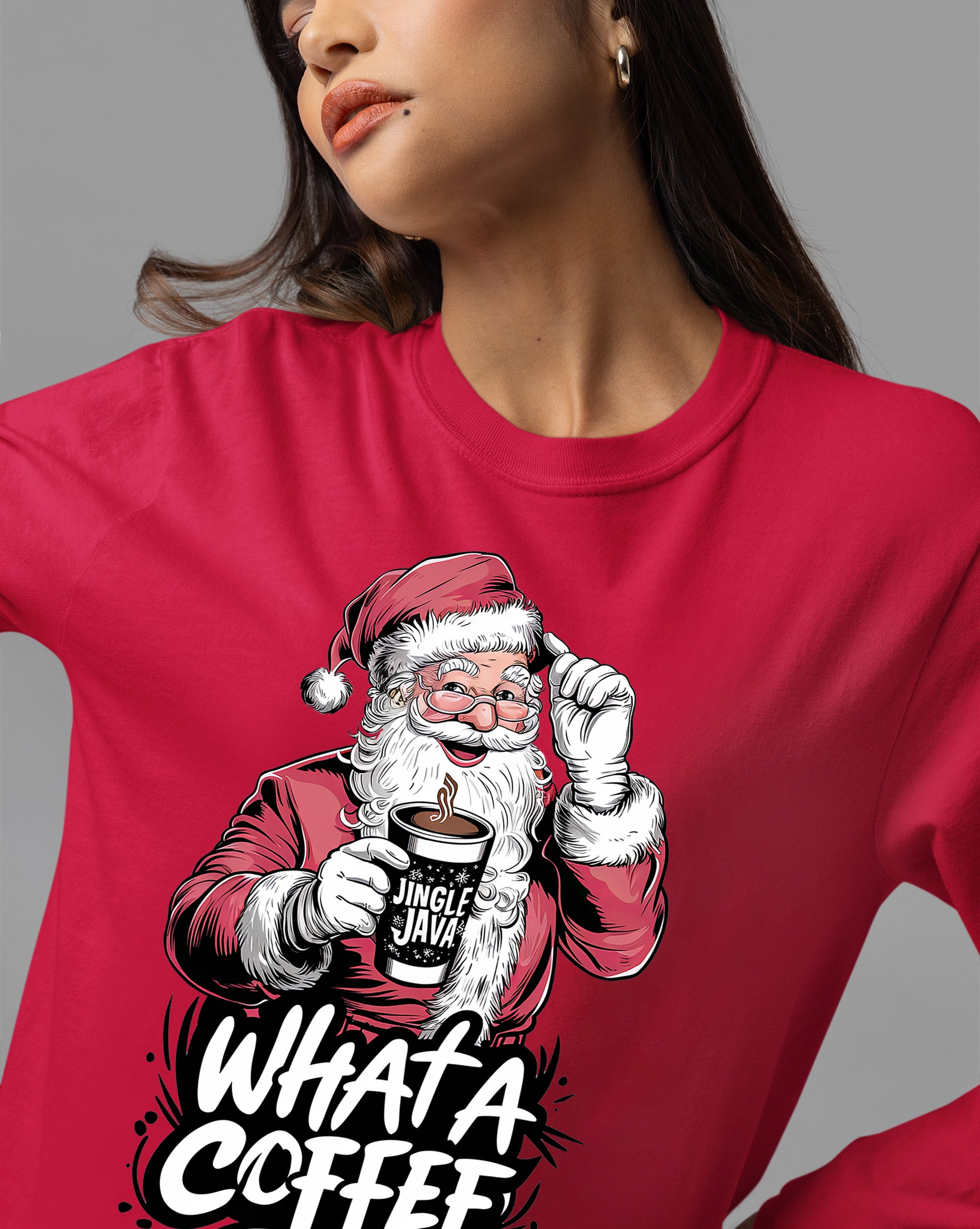 What a Coffee Christmas Mug - Festive Holiday Caffeine Quote Gift for Coffee Lovers T-Shirt