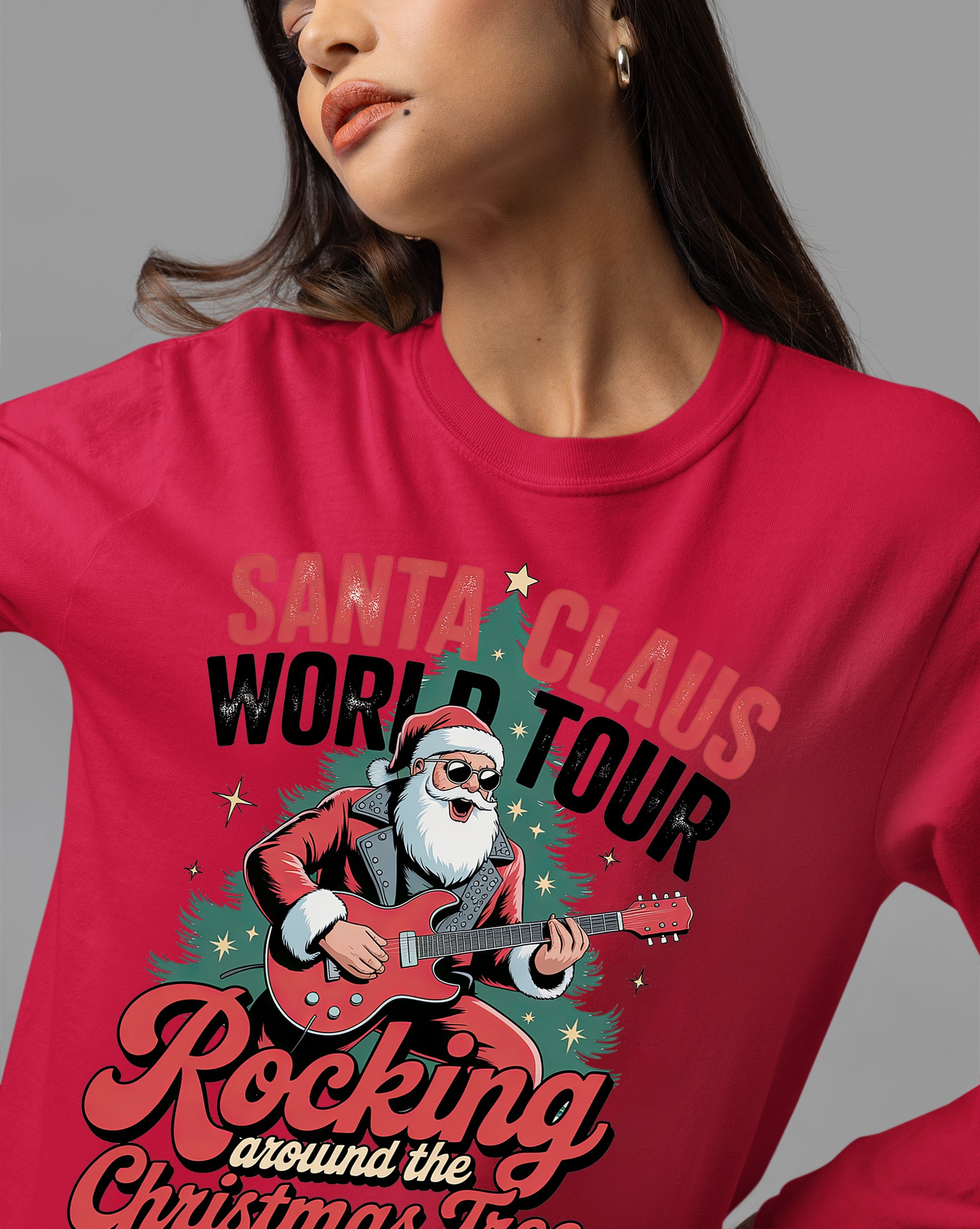 Sand Claus World Tour Christmas Keepsake - Santa Travel Cheer Across the Globe Gift Idea T-Shirt