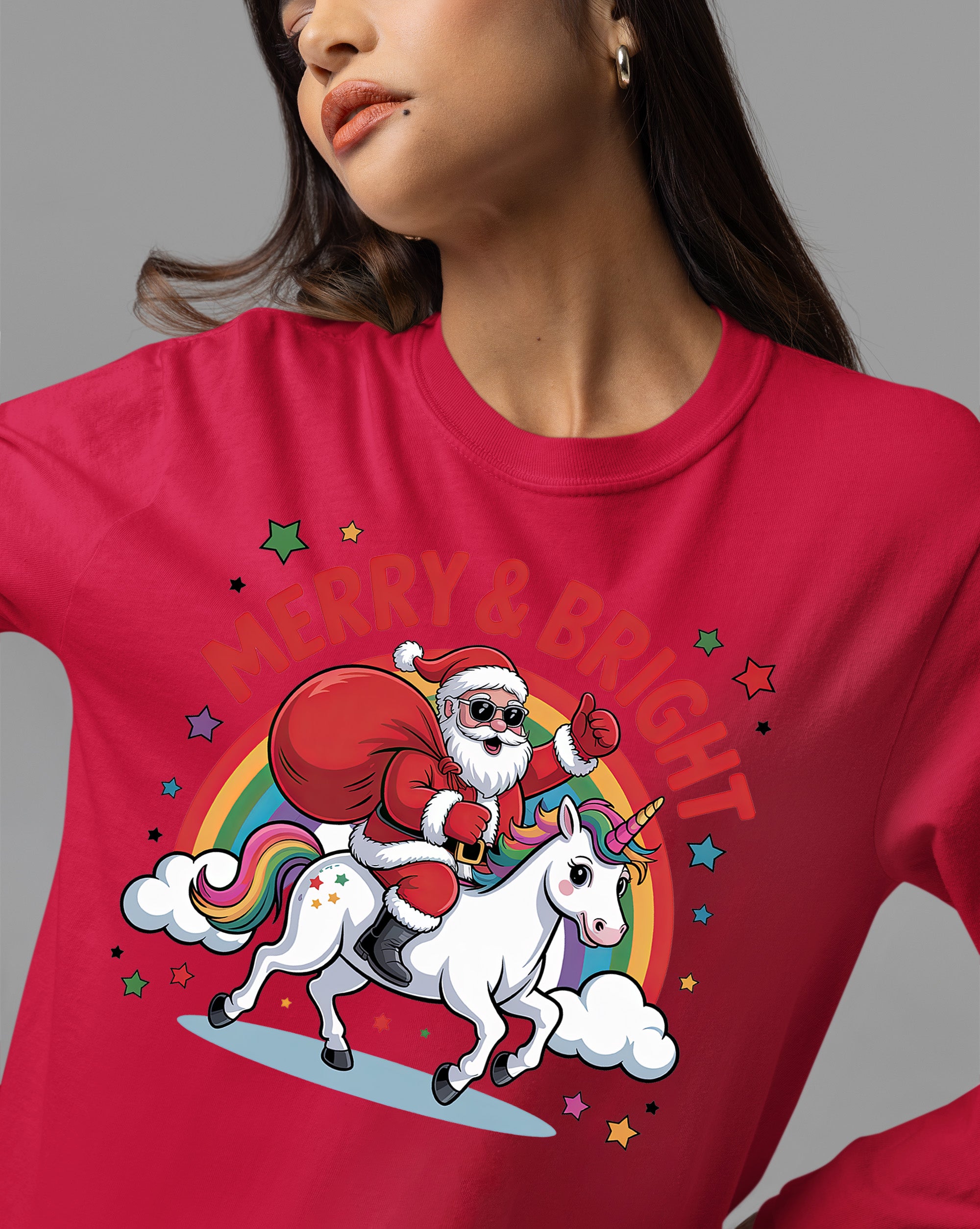 Merry & Bright Christmas Gift Tags for Gift Wrapping - Festive Holiday Labels for Packages T-Shirt