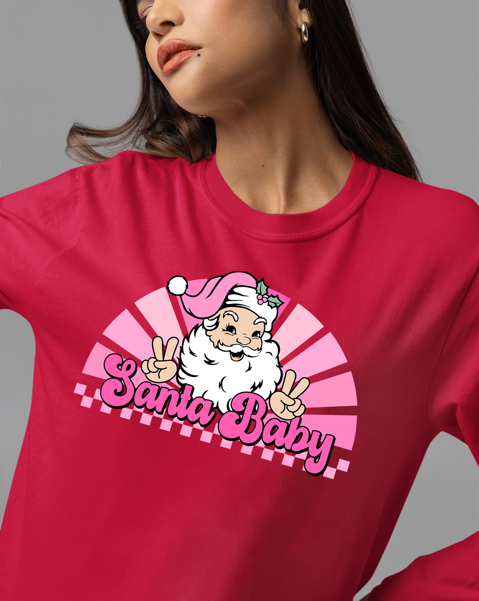 Santa Baby Peace Christmas Theme – Festive Holiday Cheer for Christmas Eve & Seasonal Keepsake T-Shirt