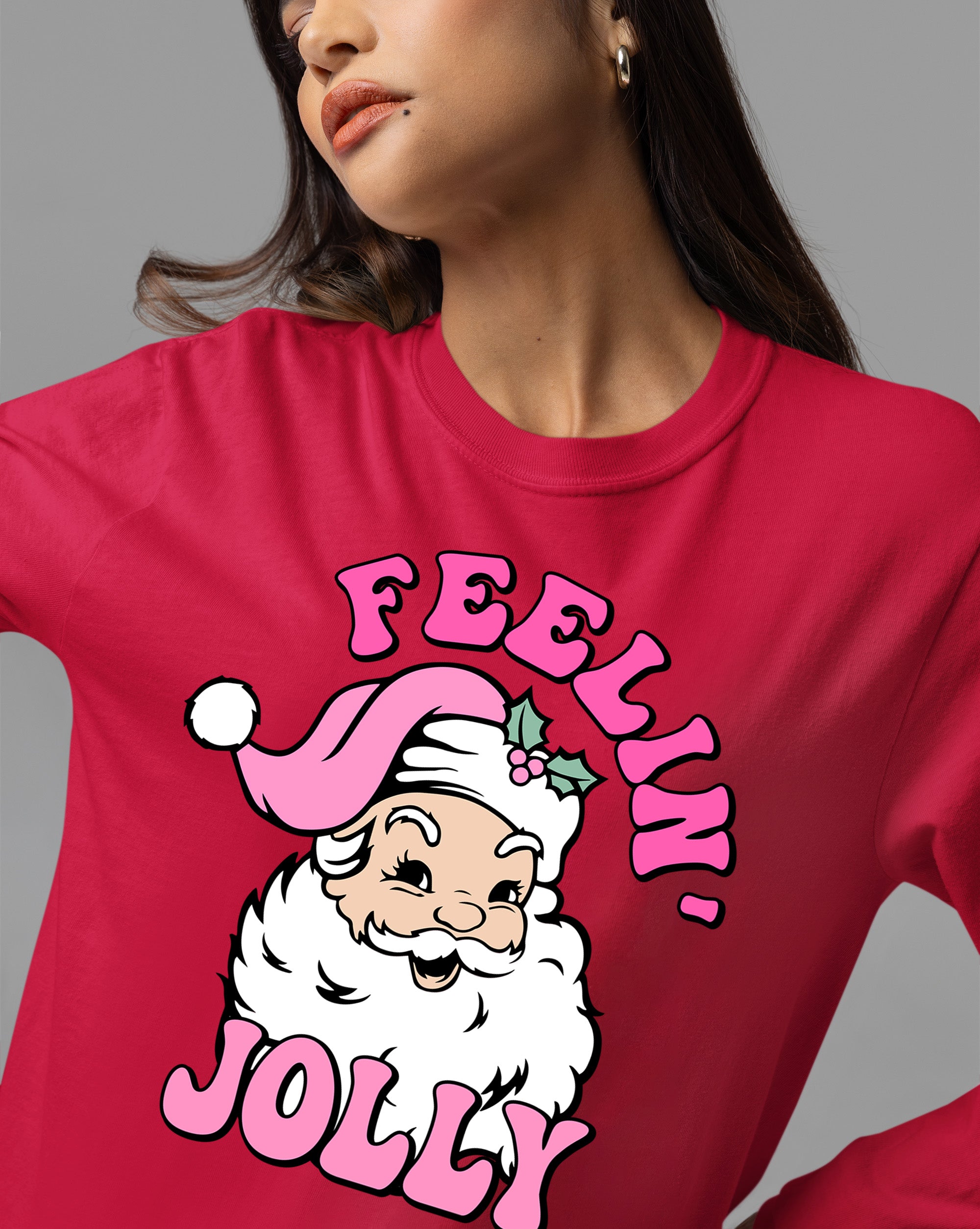 Feelin Jolly Christmas Theme for Festive Lovers - Cozy Seasonal Gift Idea T-Shirt
