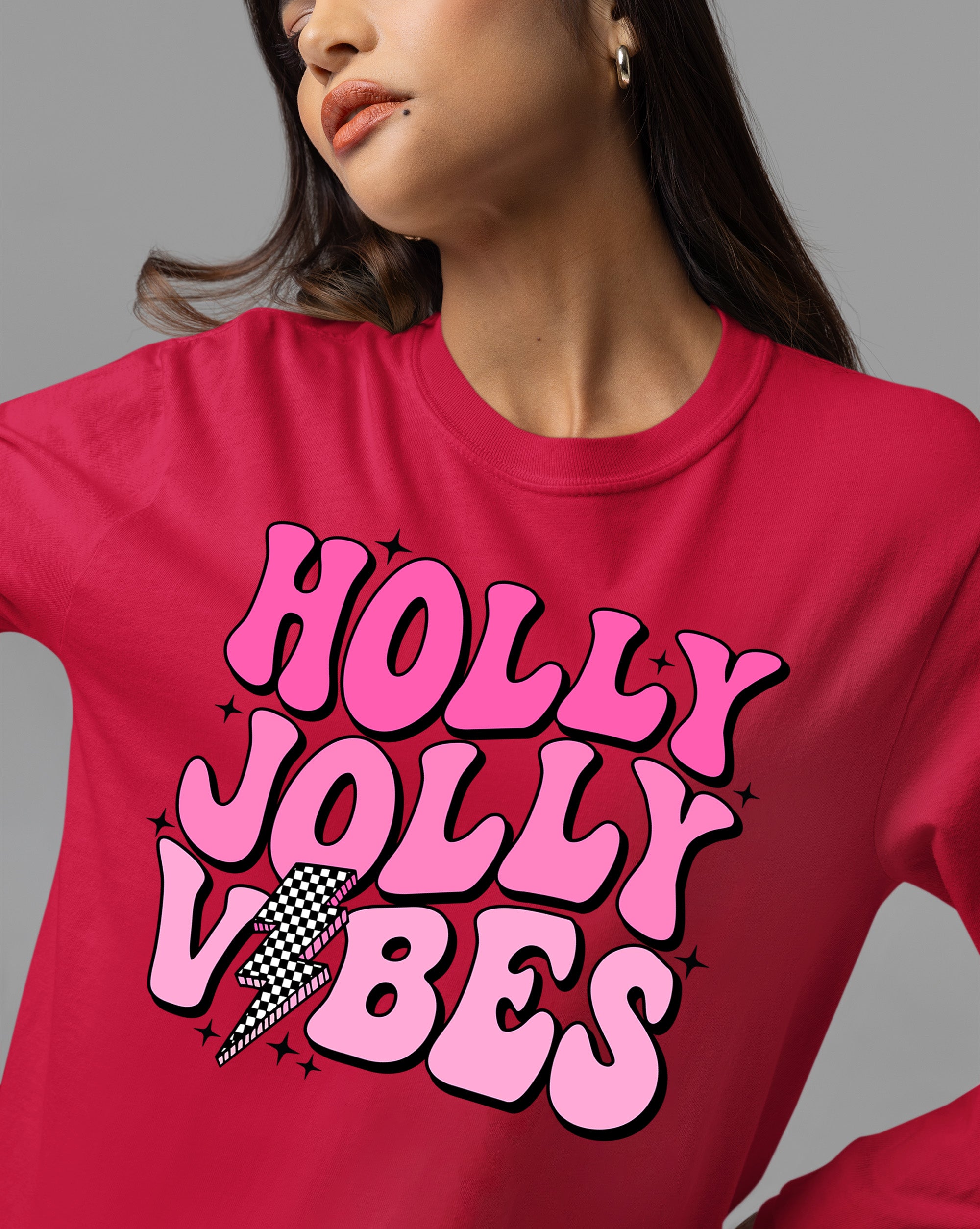 Holly Jolly Vibes Christmas Mood - Festive Seasonal Cheer, Cozy Holiday Spirit, Gift Idea for Winter Nights T-Shirt