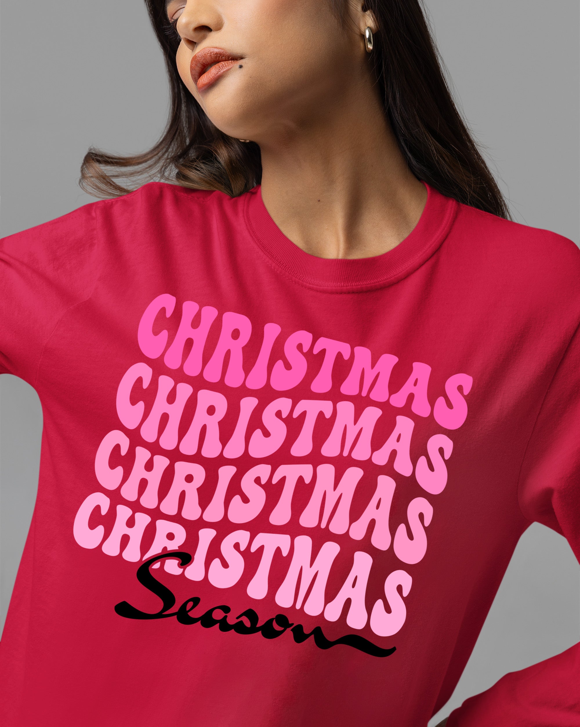 Christmas Season Inspired Artwork for Holiday Home | Festive Canvas Art Gift Idea T-Shirt