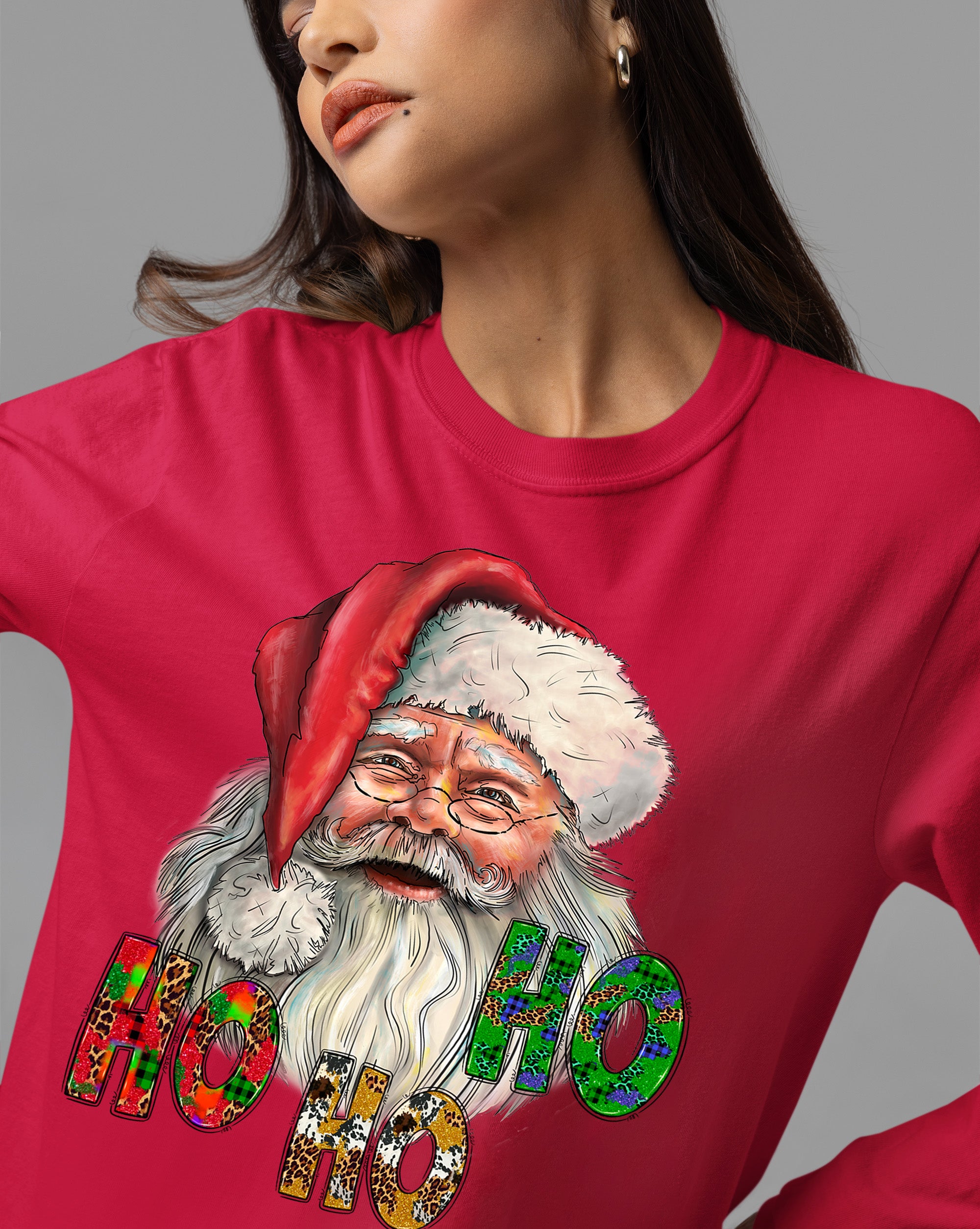 Ho Ho Ho Santa Christmas Festive Holiday Keepsake Gift Idea T-Shirt
