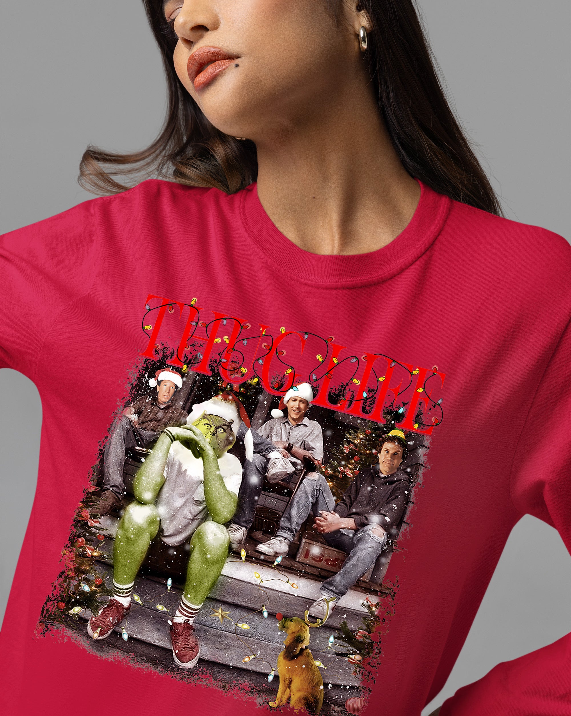 Christmas Thug Life House - Handmade Holiday Home Accent, Rustic Festive Gift Idea for Fans, Unique Xmas Keepsake T-Shirt