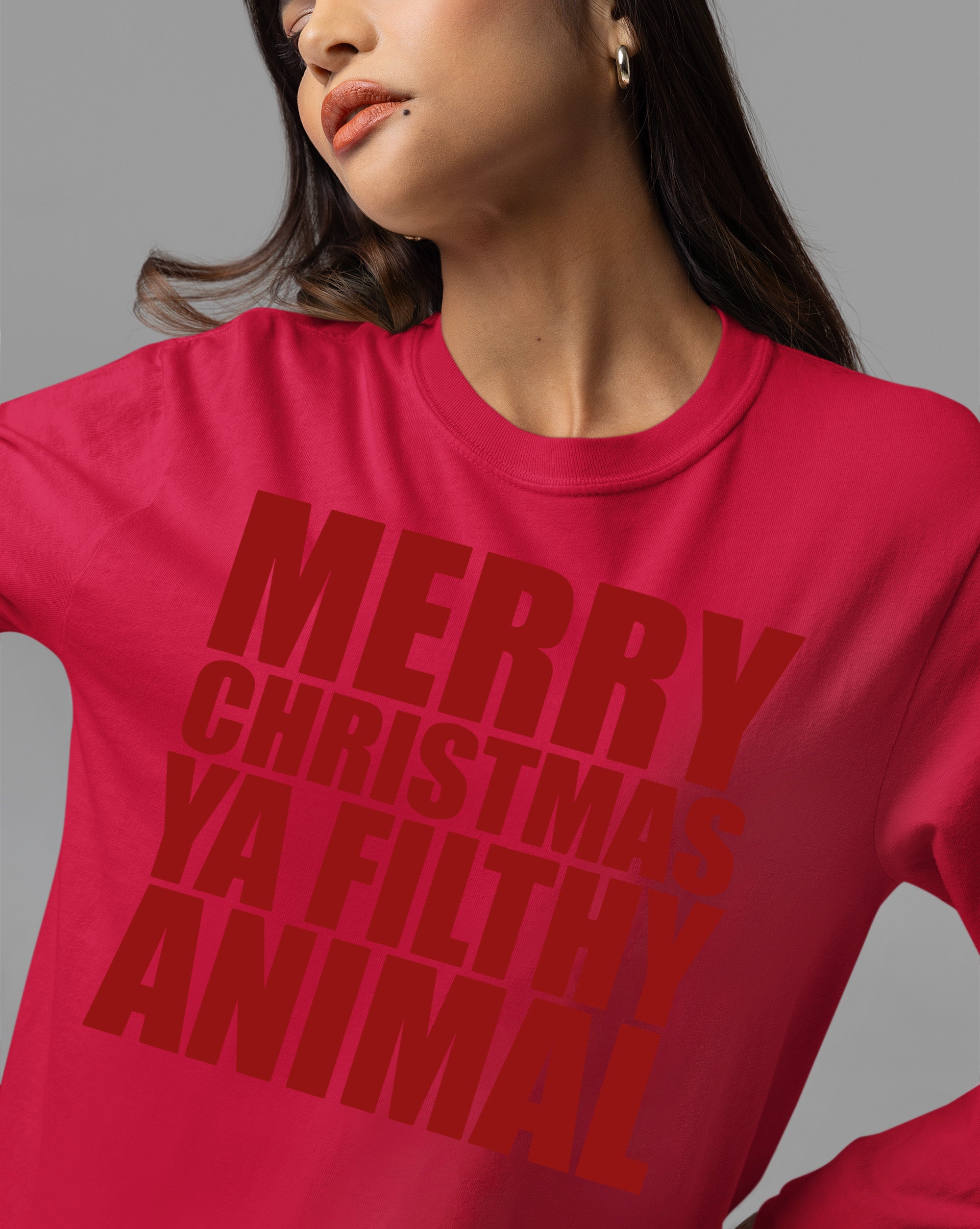 Merry Christmas Ya Filthy Animals - Humorous Holiday Movie Quote Gift Idea, Classic Christmas Laugh T-Shirt